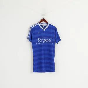 Adidas Men L (M) Shirt Blue Ergee #15 Vintage Made in West Germany Jersey Top