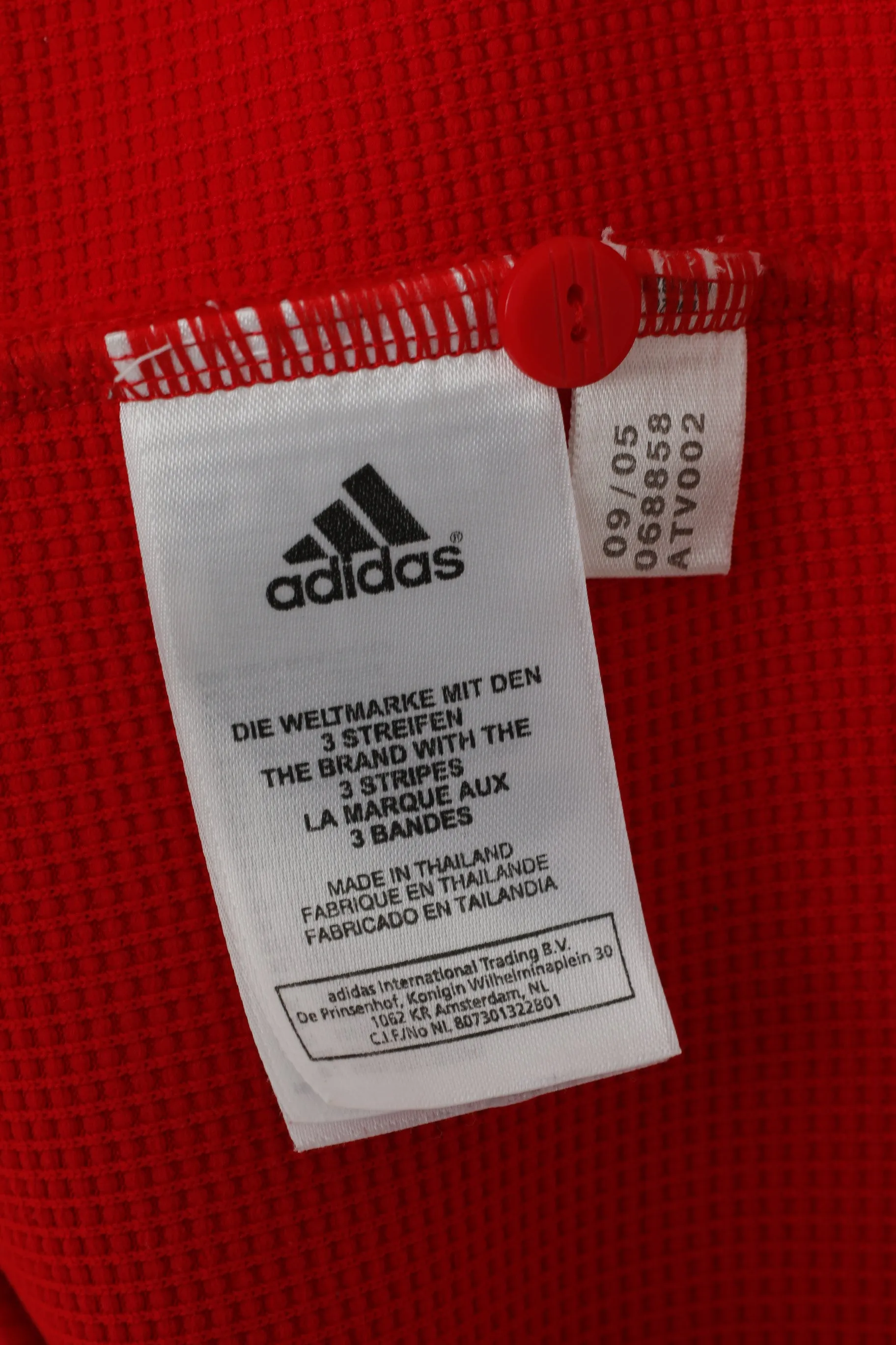 Adidas Men S Polo Shirt Red Deutscher German Fussball Bund 2005 Jersey Top
