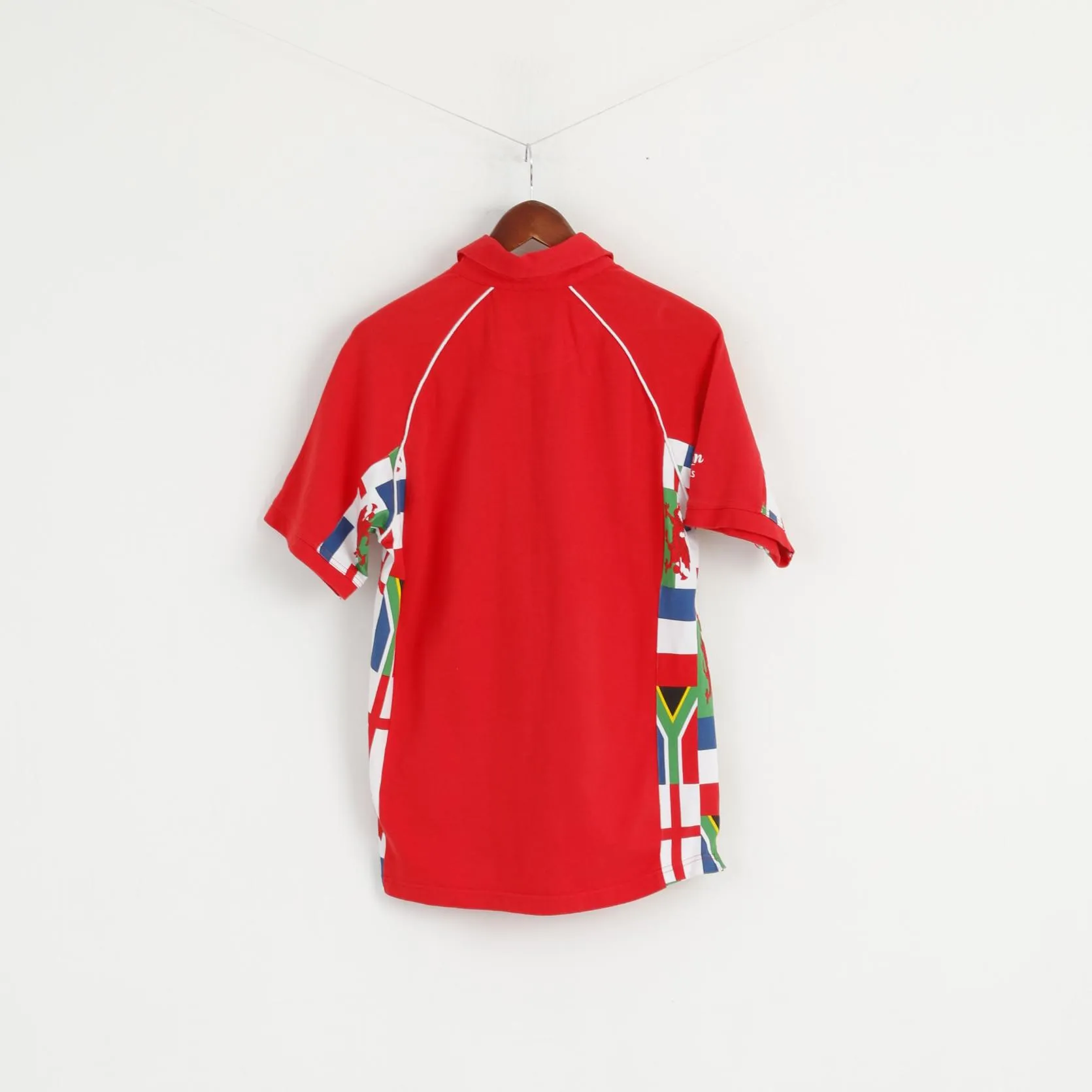 Cotton Traders Men S Polo Shirt Red Cotton Welsh WRU CYMRU Rugby Top