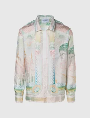 CUBAN COLLAR LONG SLEEVE SHIRT