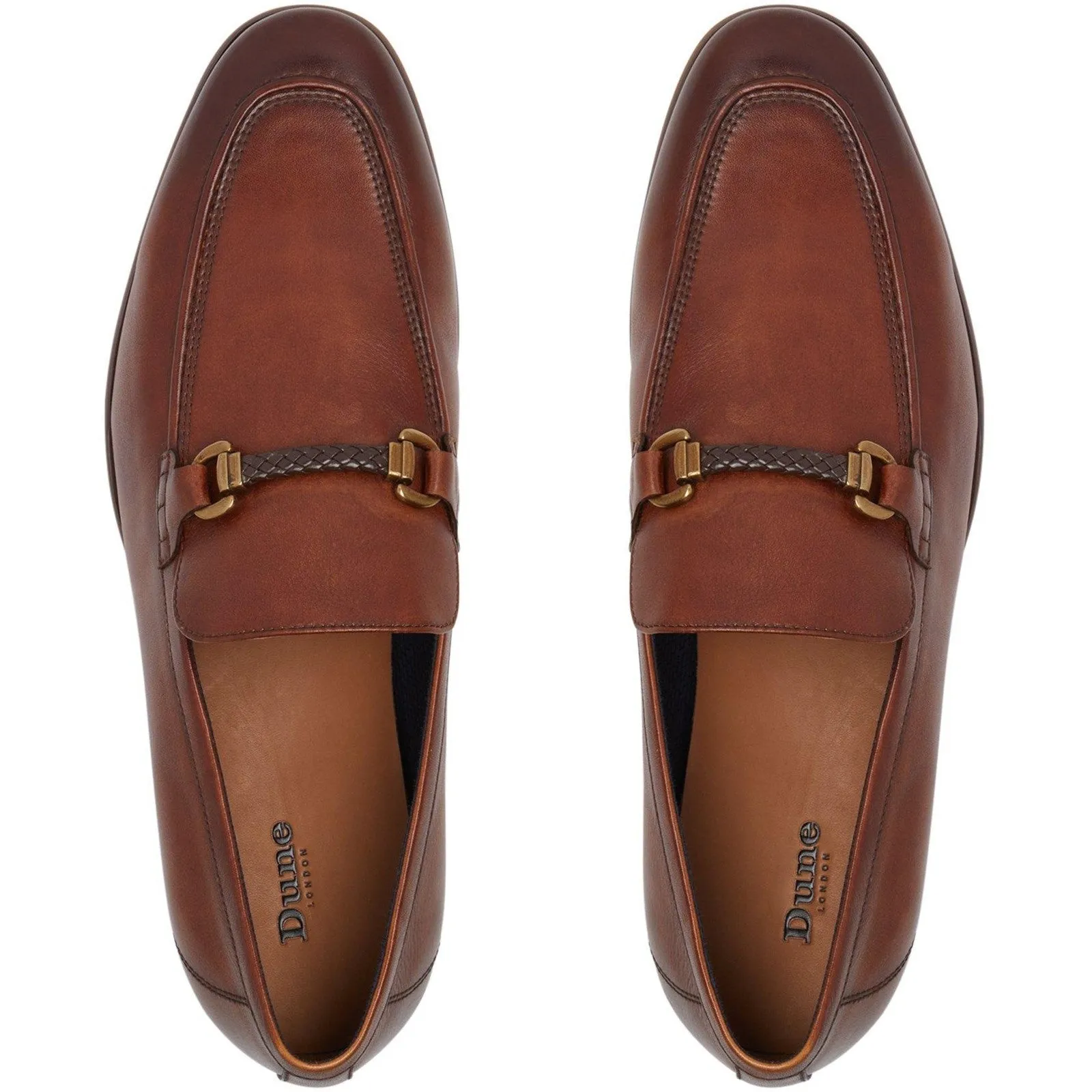 Dune Santino Mens Leather Slip On Loafer