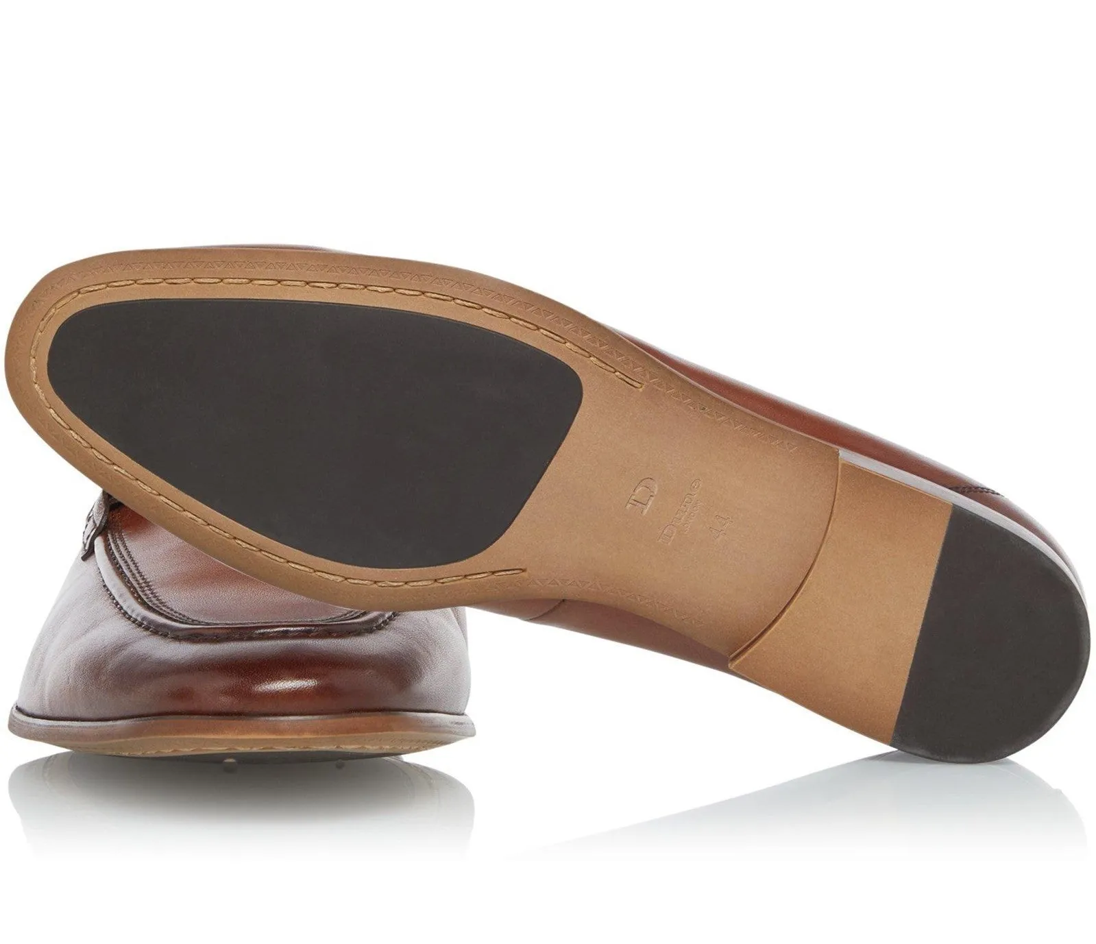 Dune Santino Mens Leather Slip On Loafer