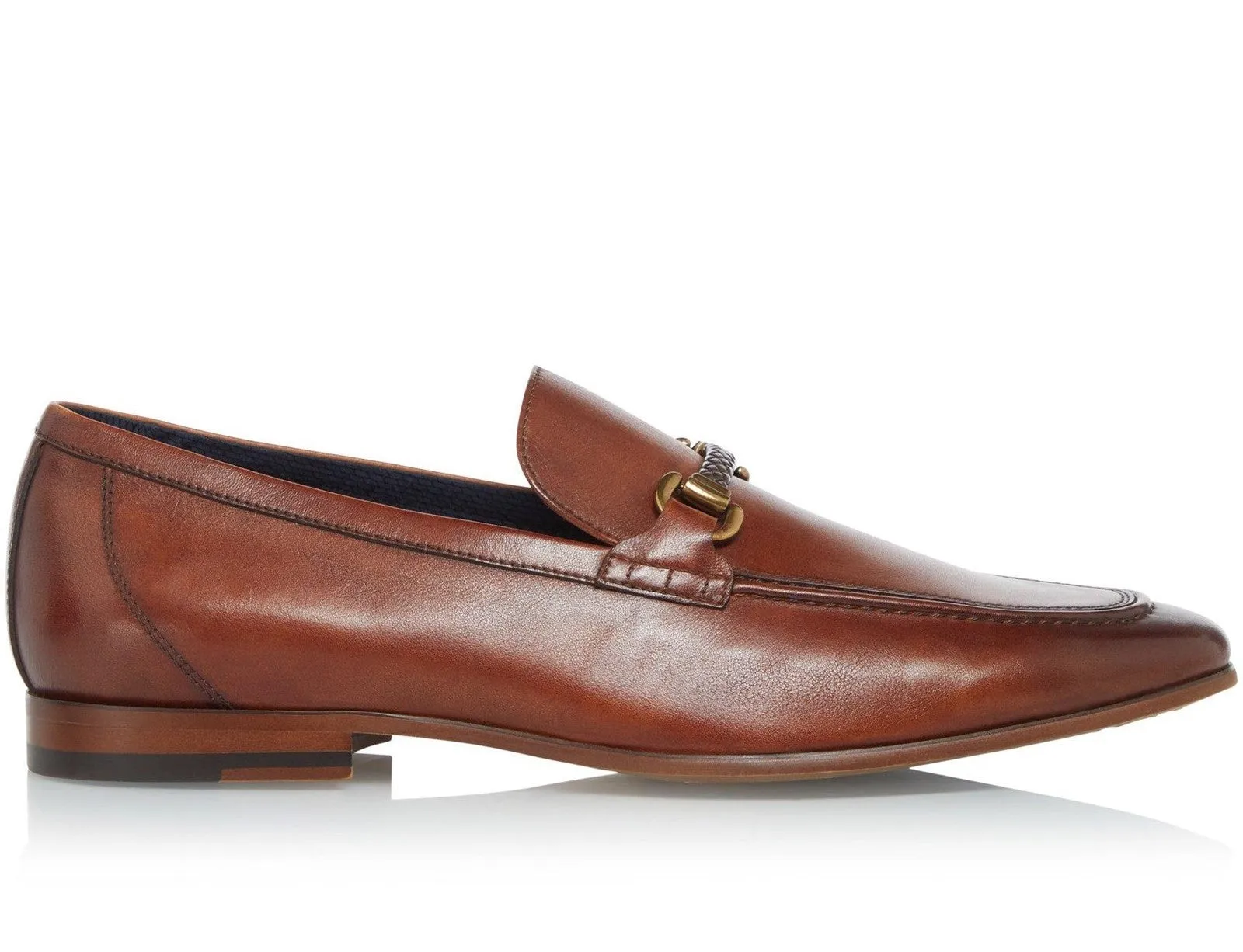 Dune Santino Mens Leather Slip On Loafer