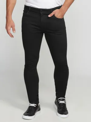 Eco Low-Rise Slim Chris Denim Jeans In Carry Black Wash Guess