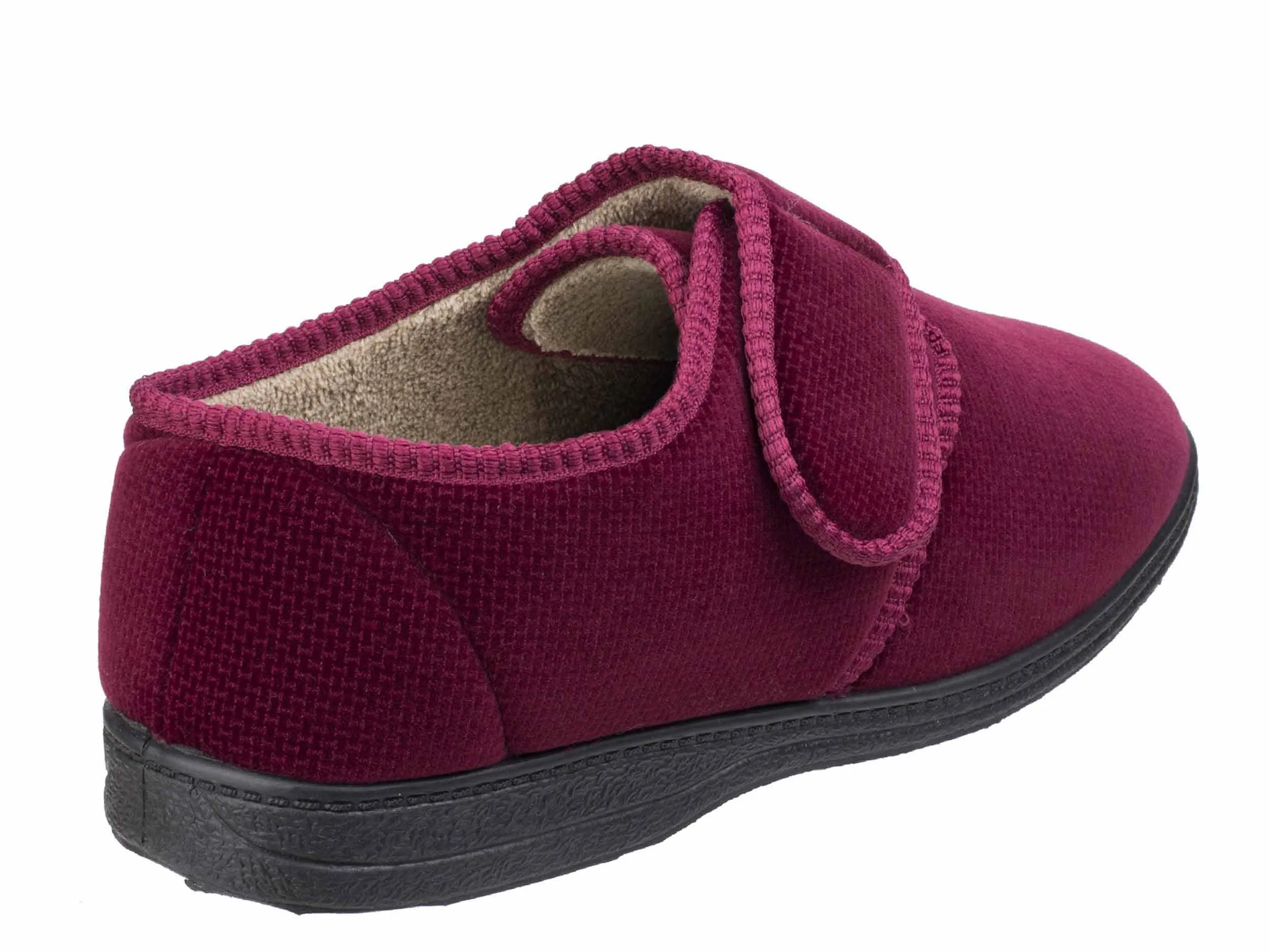 Fleet & Foster Sam Velcro Mens Touch Fastening Slipper