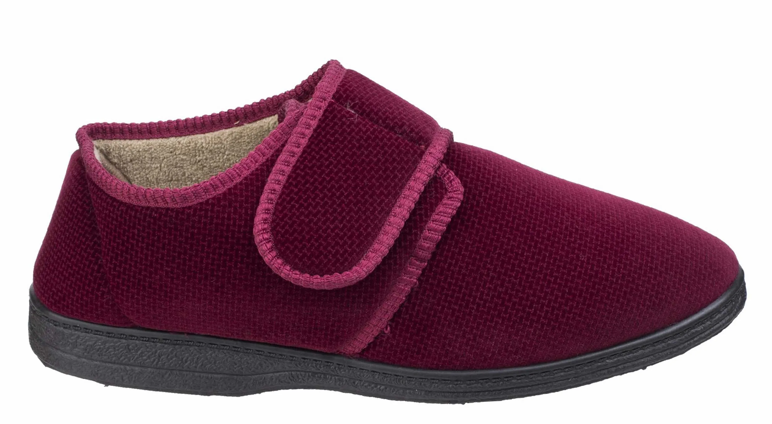 Fleet & Foster Sam Velcro Mens Touch Fastening Slipper
