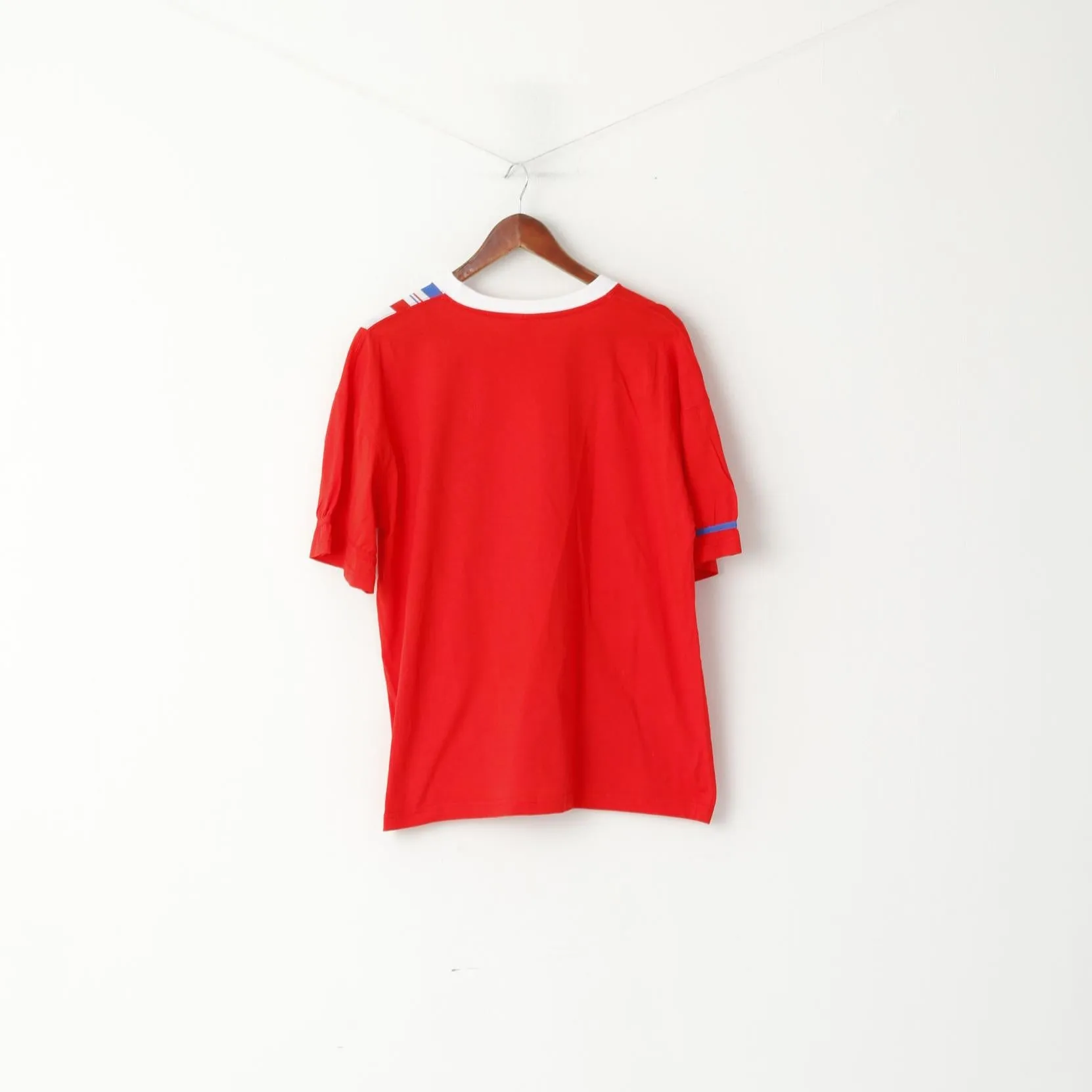 France 98 Men 52 M Shirt Red Cotton Football Coupe Du Monde Retro Top