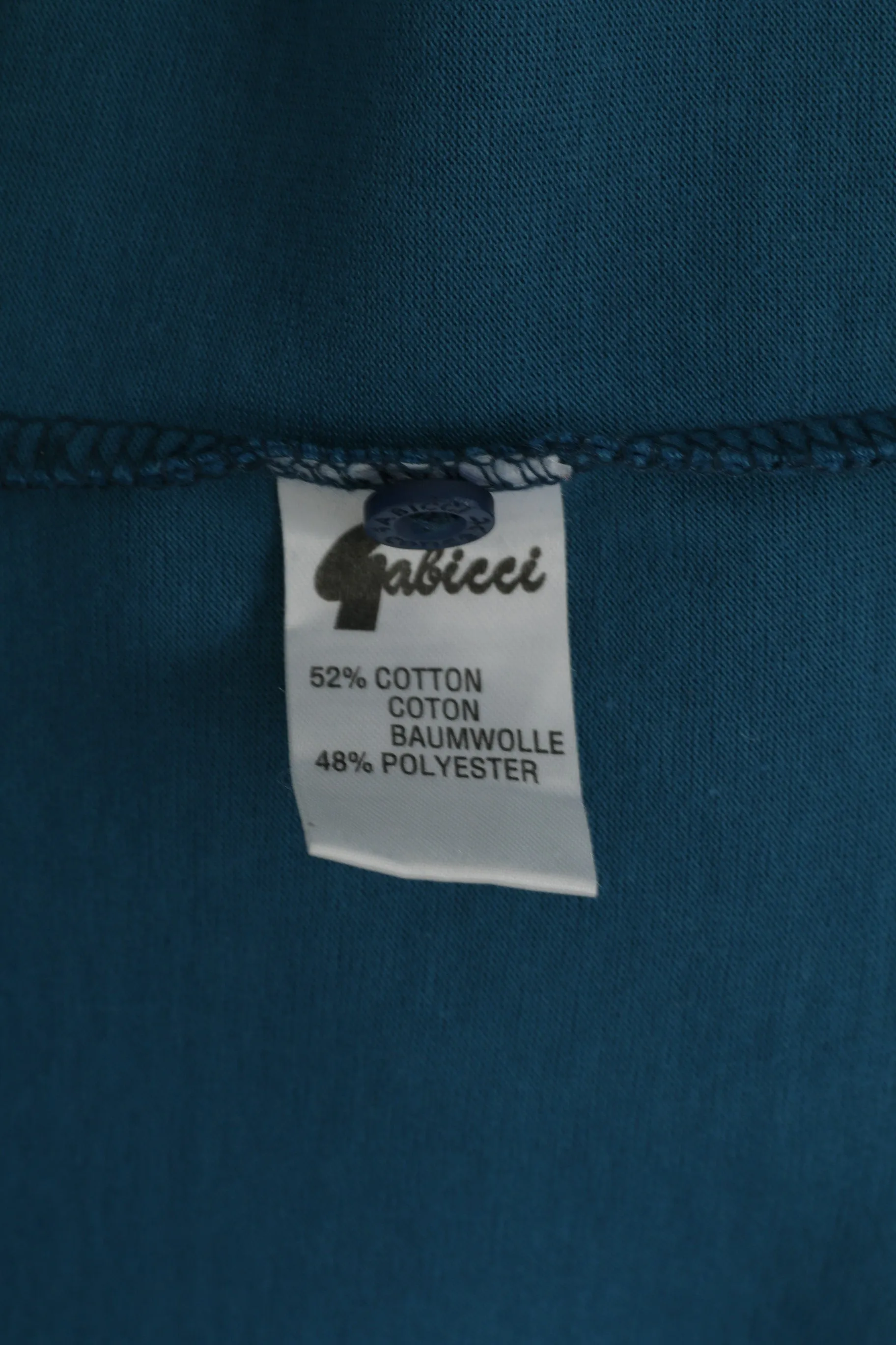 GABICCI Collezione Men XL Polo Shirt Sea Green Cotton Soft Detailed Buttons Top