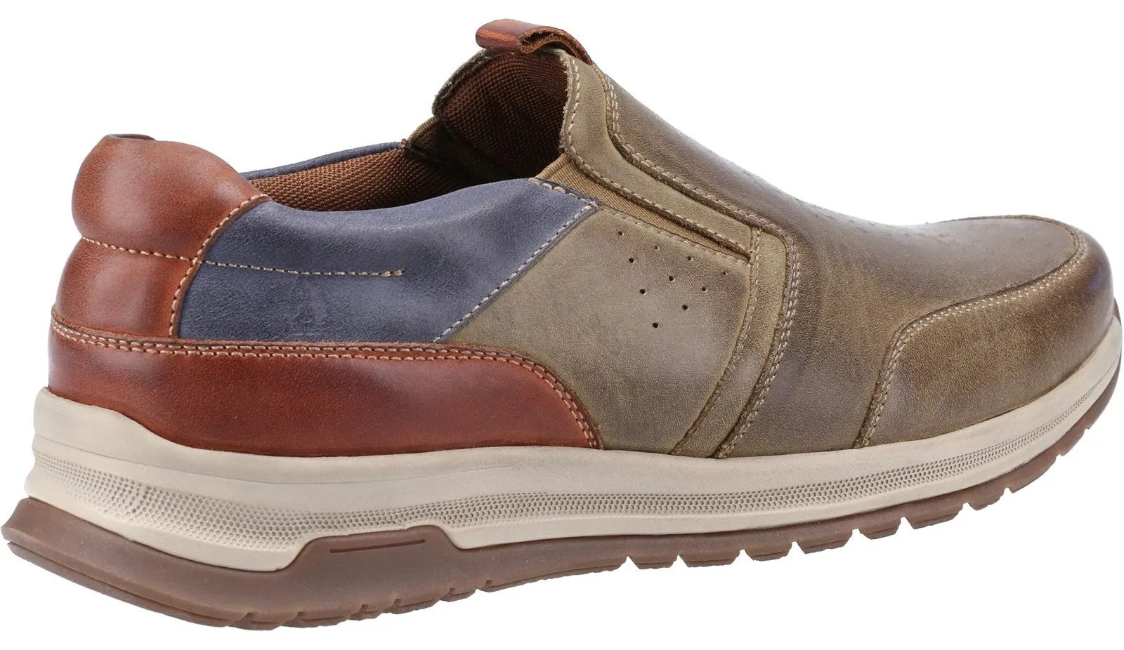 Hush Puppies Cole Mens Leather Slip On Shoe