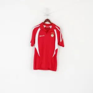 Kooga Rugby Men M Polo Shirt Red HMS Portland Frigate Vintage Jeraey Top
