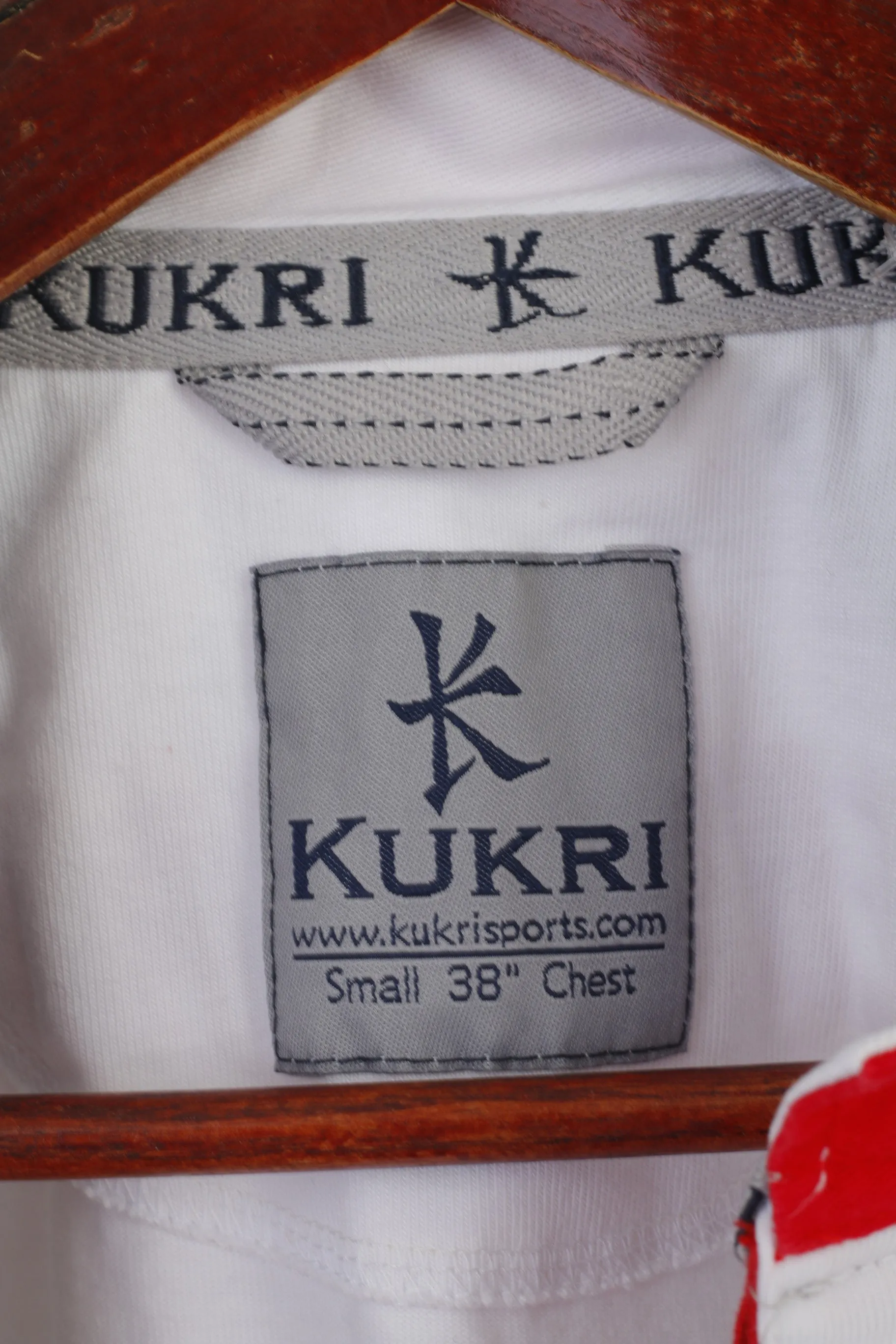 Kukri National England Rugby Men S Polo Shirt White Cotton Sportswear Top