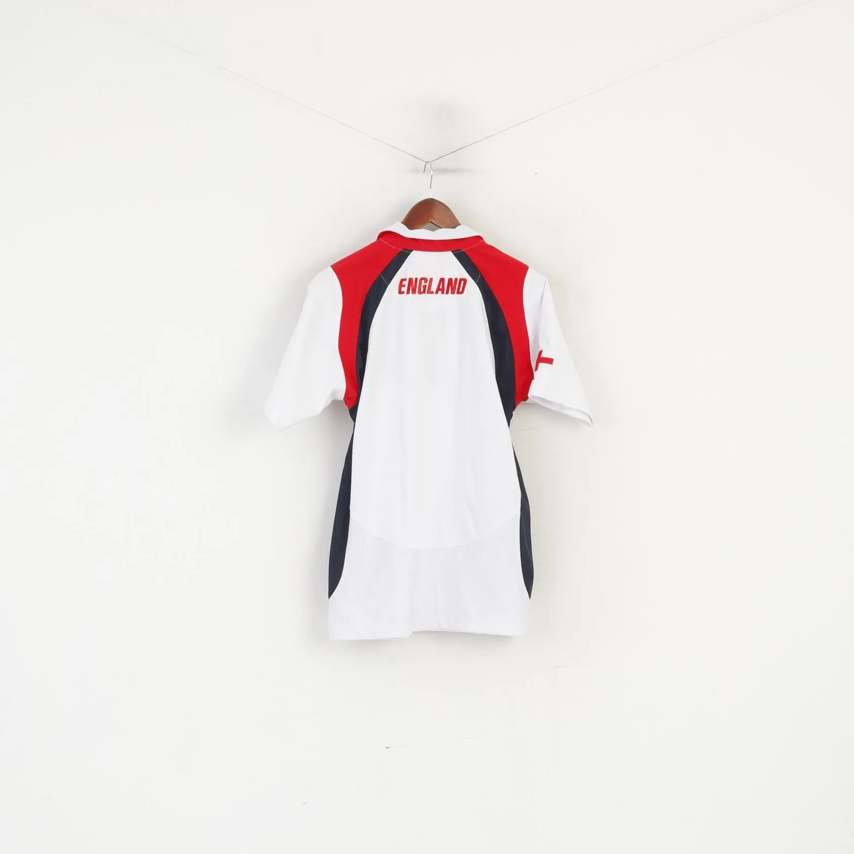 Kukri National England Rugby Men S Polo Shirt White Cotton Sportswear Top