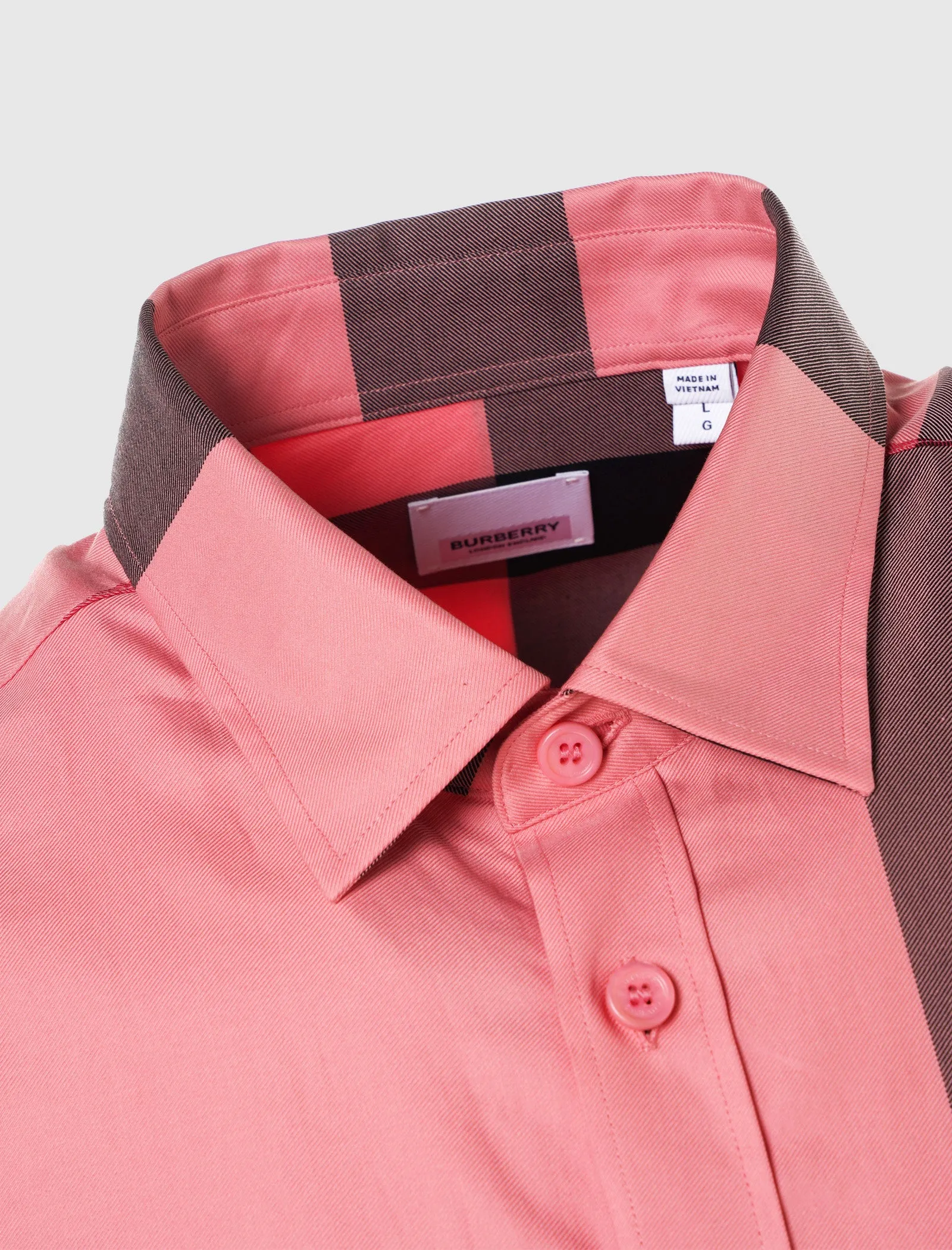 LONG SLEEVE CHECK BUTTON-DOWN SHIRT