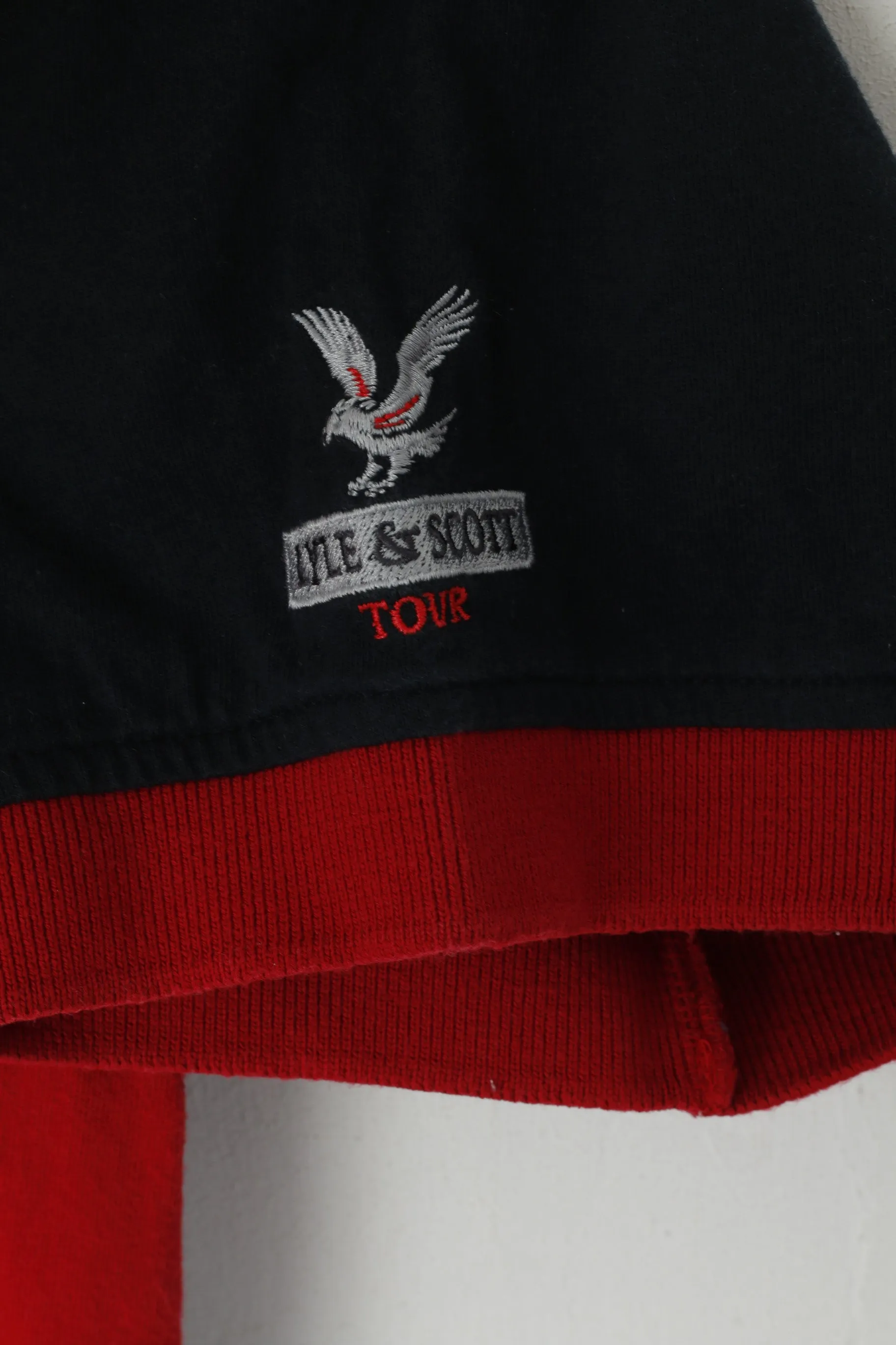 Lyle & Scott Tour Men S Polo Shirt Red Cotton Golf Las Americas Tenerife Top