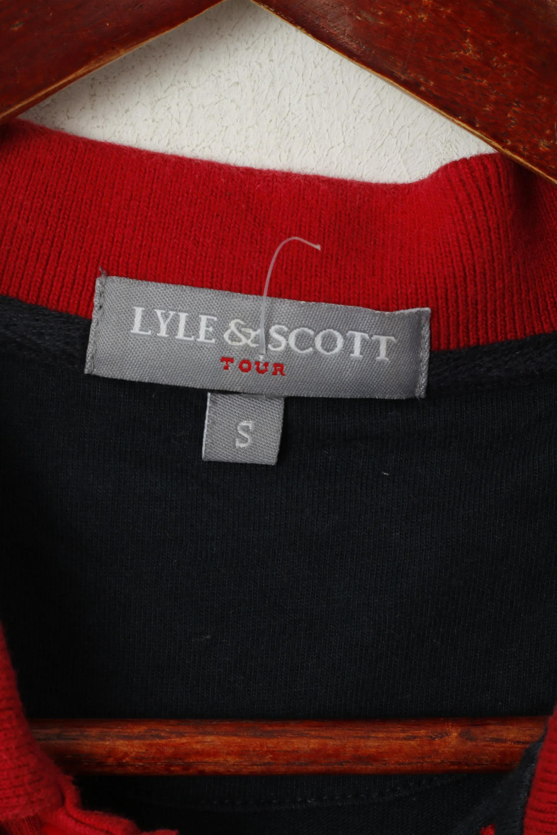 Lyle & Scott Tour Men S Polo Shirt Red Cotton Golf Las Americas Tenerife Top
