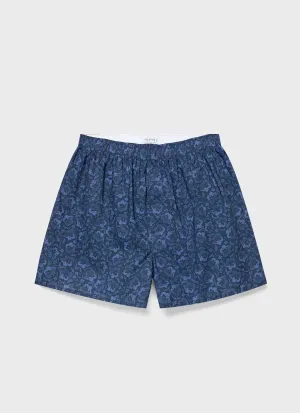 Men's Classic Boxer Shorts in Liberty Fabric in Autumn Breeze Sunspel