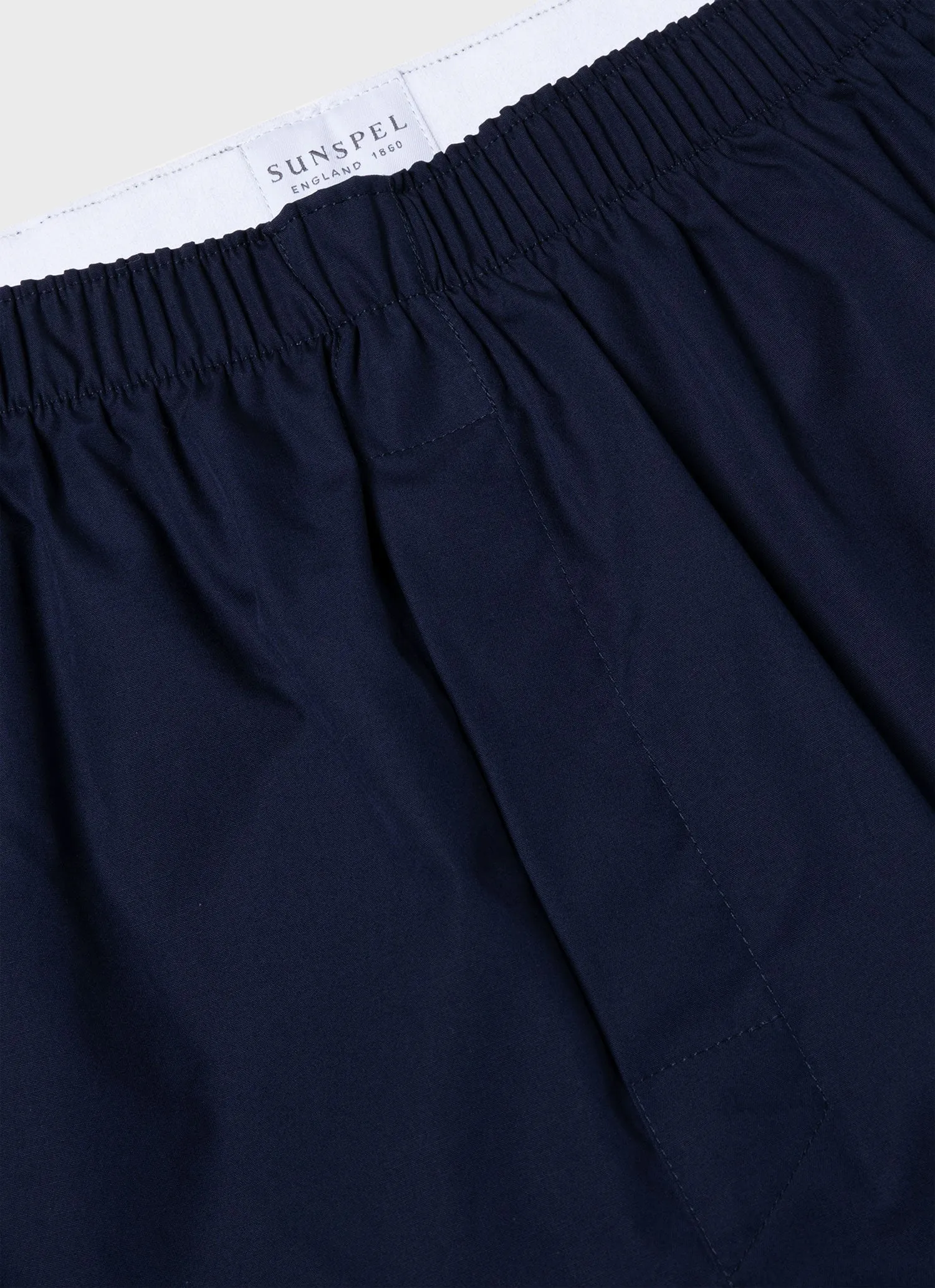 Men's Classic Boxer Shorts in Navy Sunspel