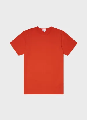 Men's Classic T-shirt in Magma Sunspel
