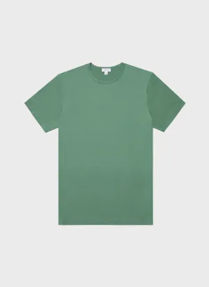 Men's Classic T-shirt in Thyme Sunspel
