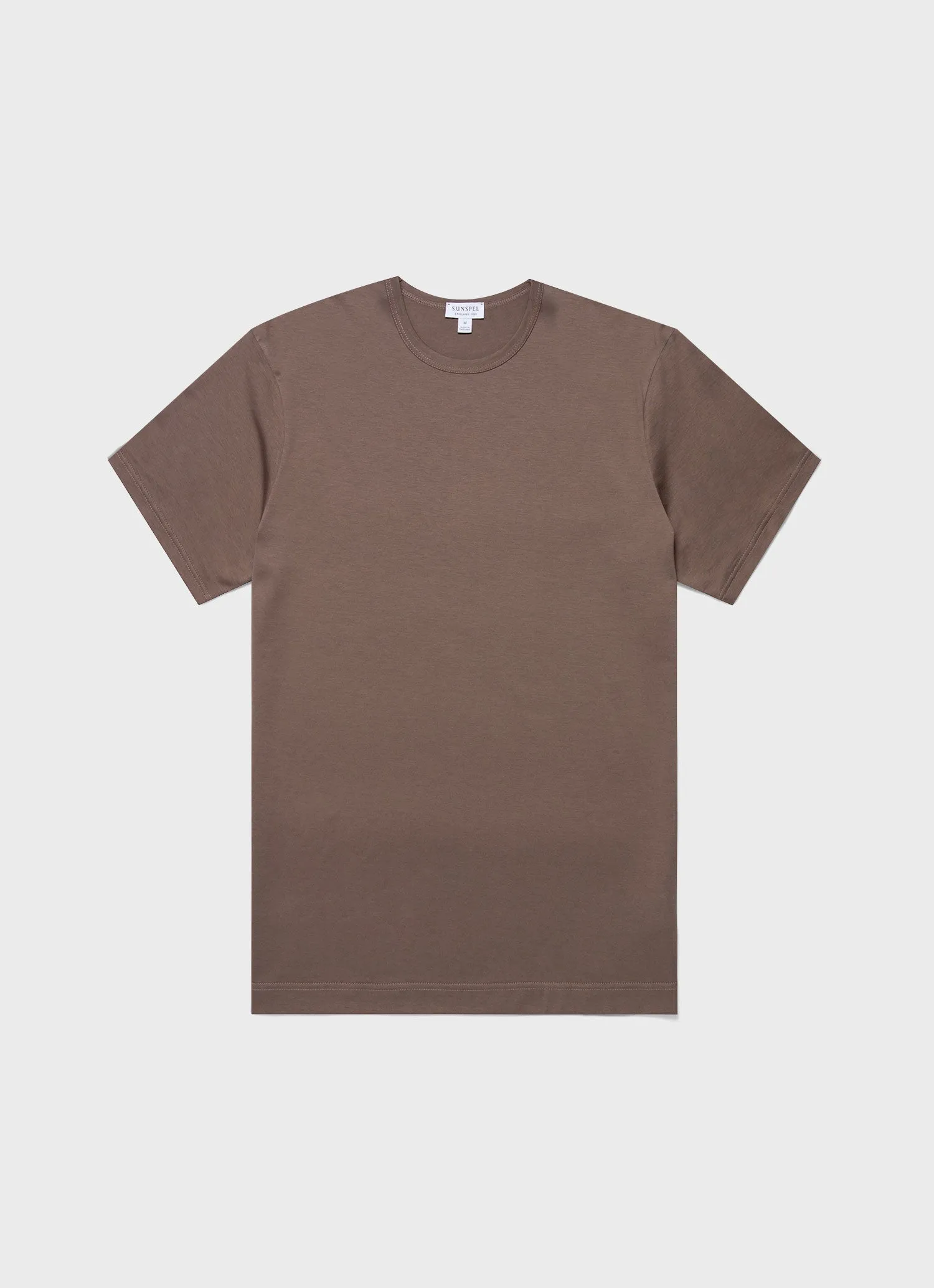 Men's Classic T-shirt in Walnut Sunspel