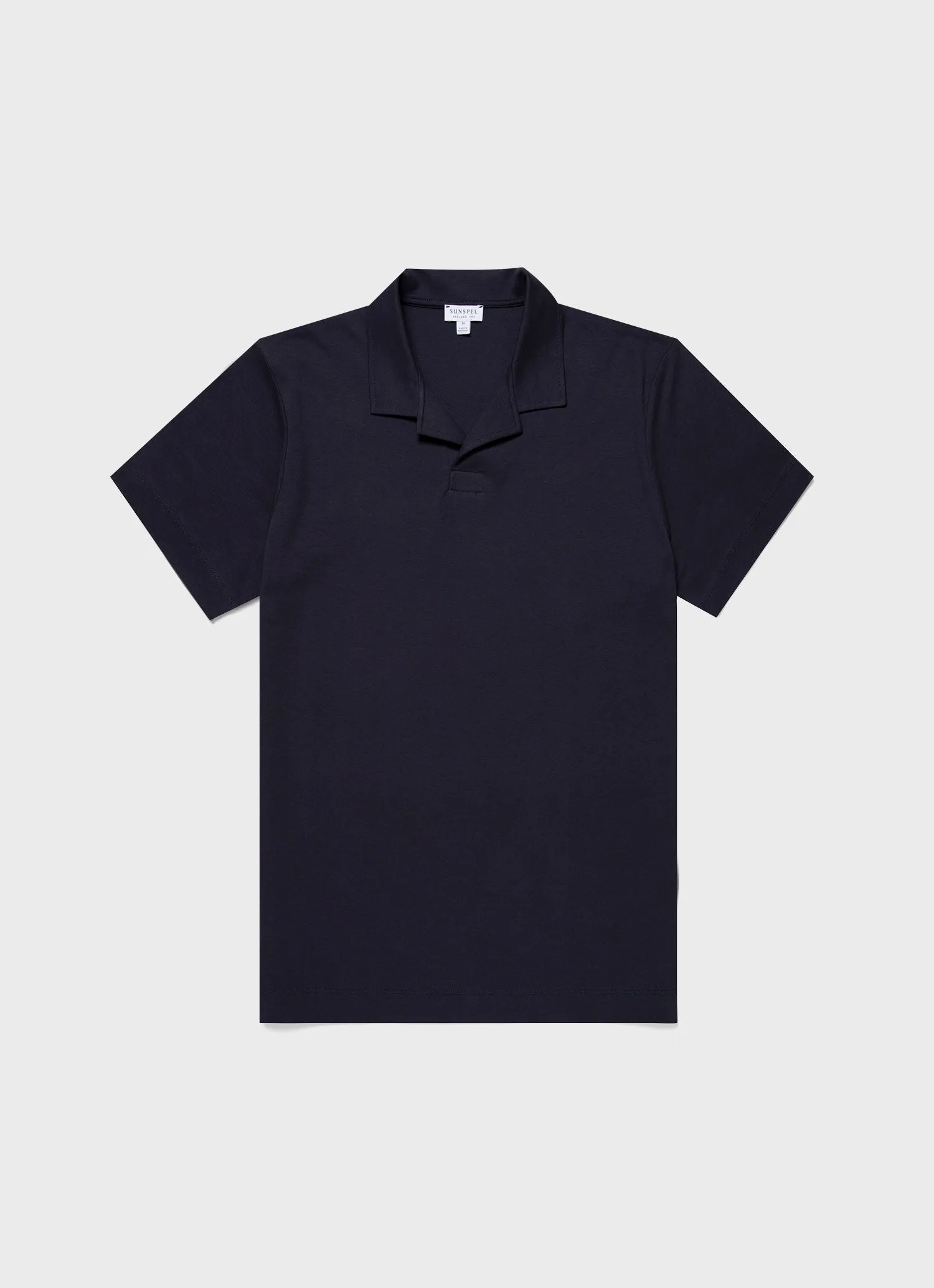 Men's Heavyweight Polo Shirt in Navy Sunspel