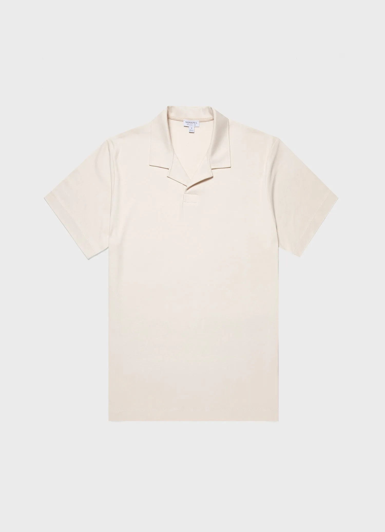 Men's Heavyweight Polo Shirt in Undyed Sunspel