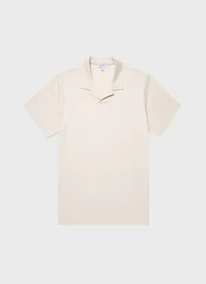 Men's Heavyweight Polo Shirt in Undyed Sunspel