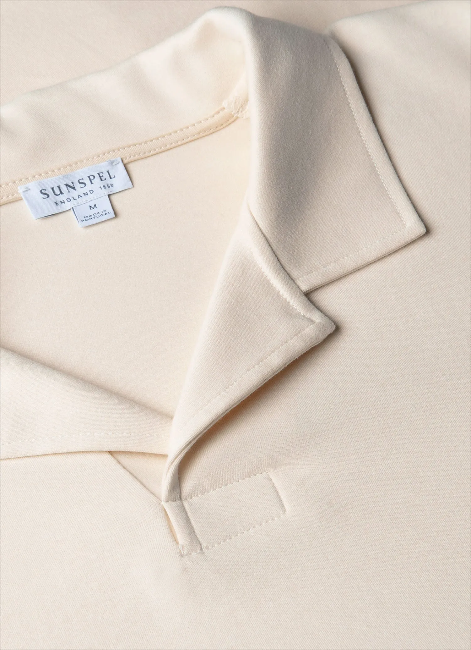 Men's Heavyweight Polo Shirt in Undyed Sunspel