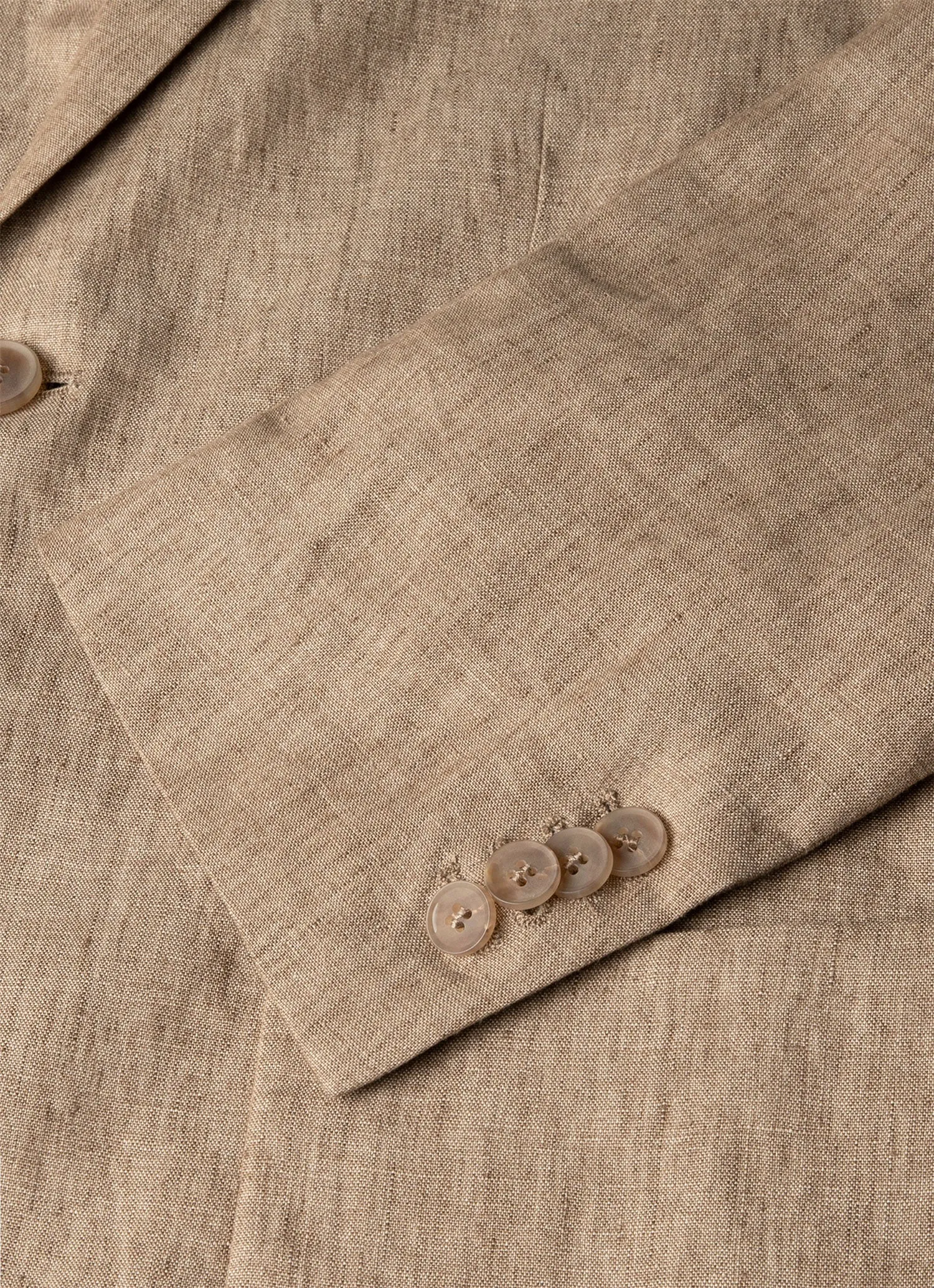 Men's Linen Blazer in Dune Melange Sunspel
