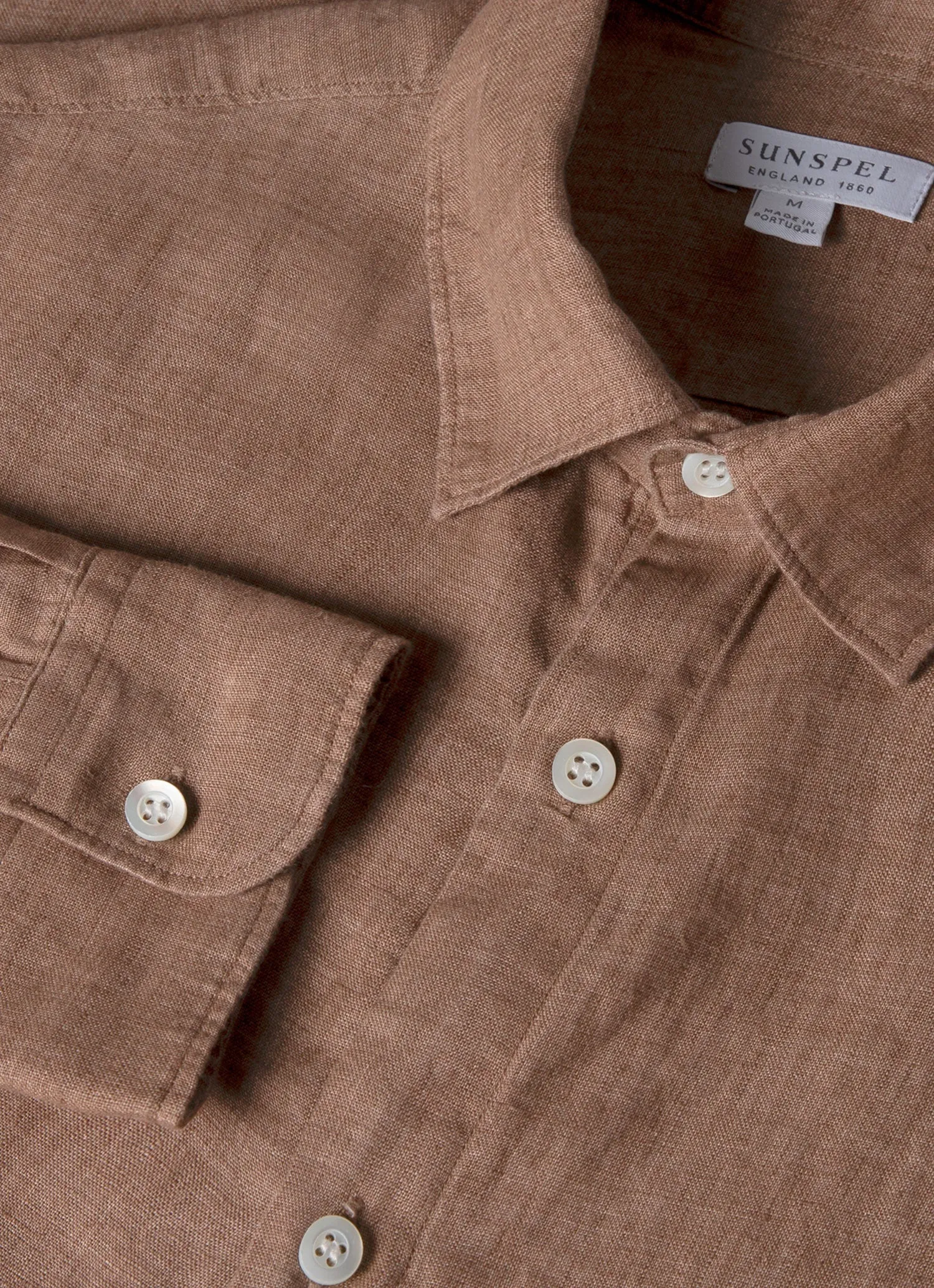 Men's Linen Shirt in Dune Sunspel