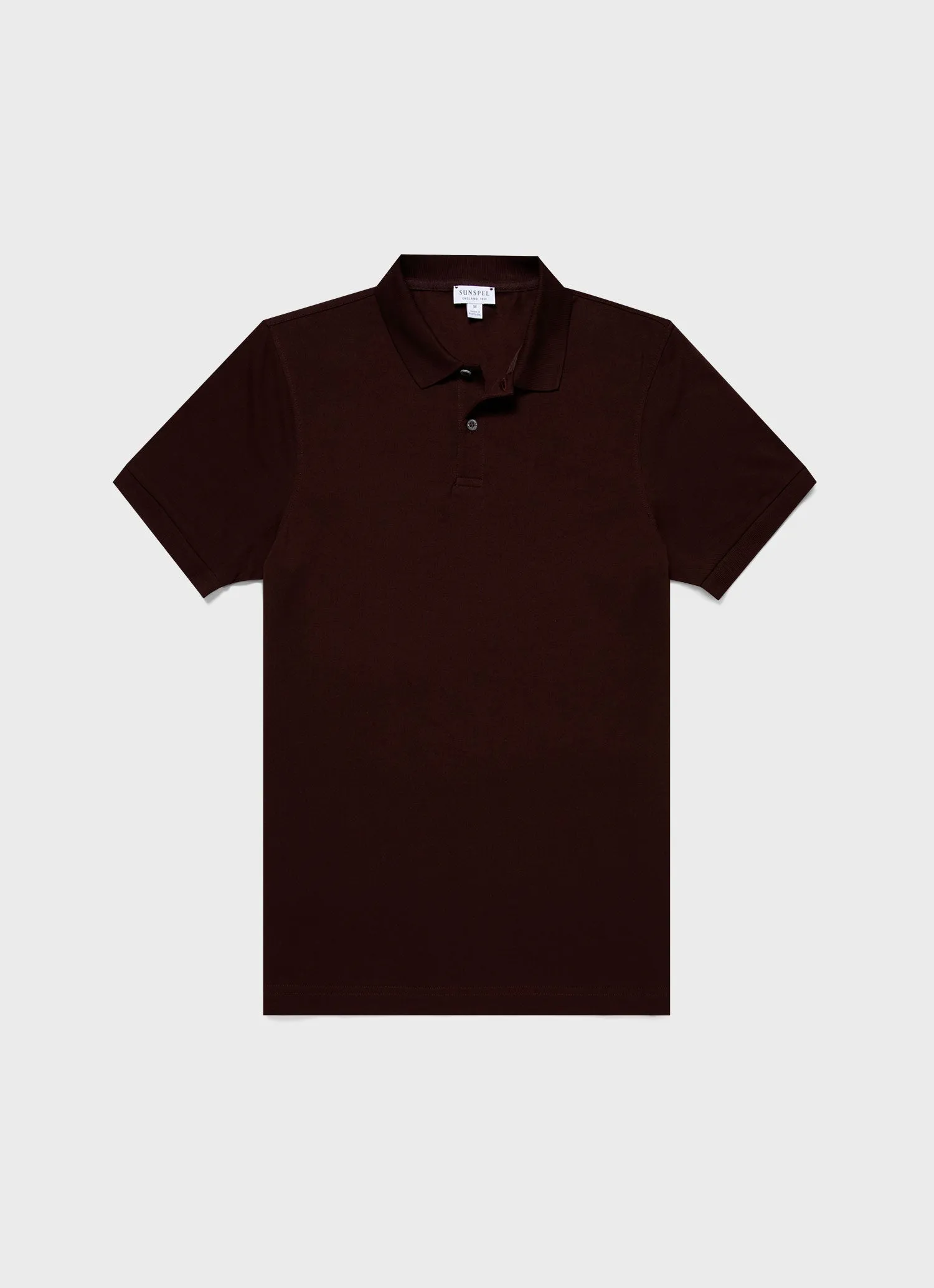 Men's Piqué Polo Shirt in Raisin Sunspel