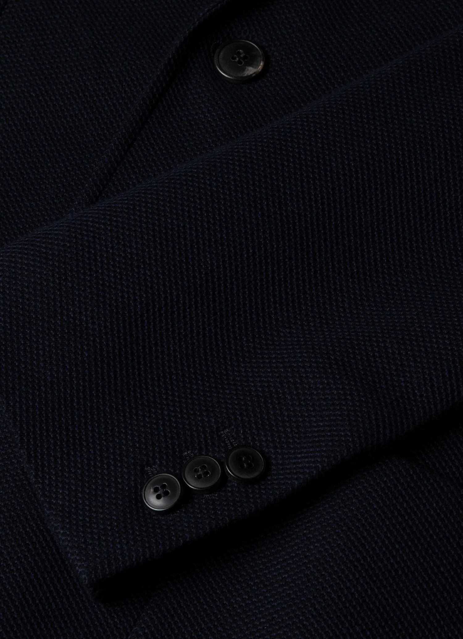 Men's Piqué Unstructured Blazer in Navy Sunspel