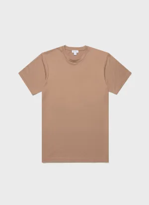 Men's Riviera Midweight T-shirt in Dune Sunspel