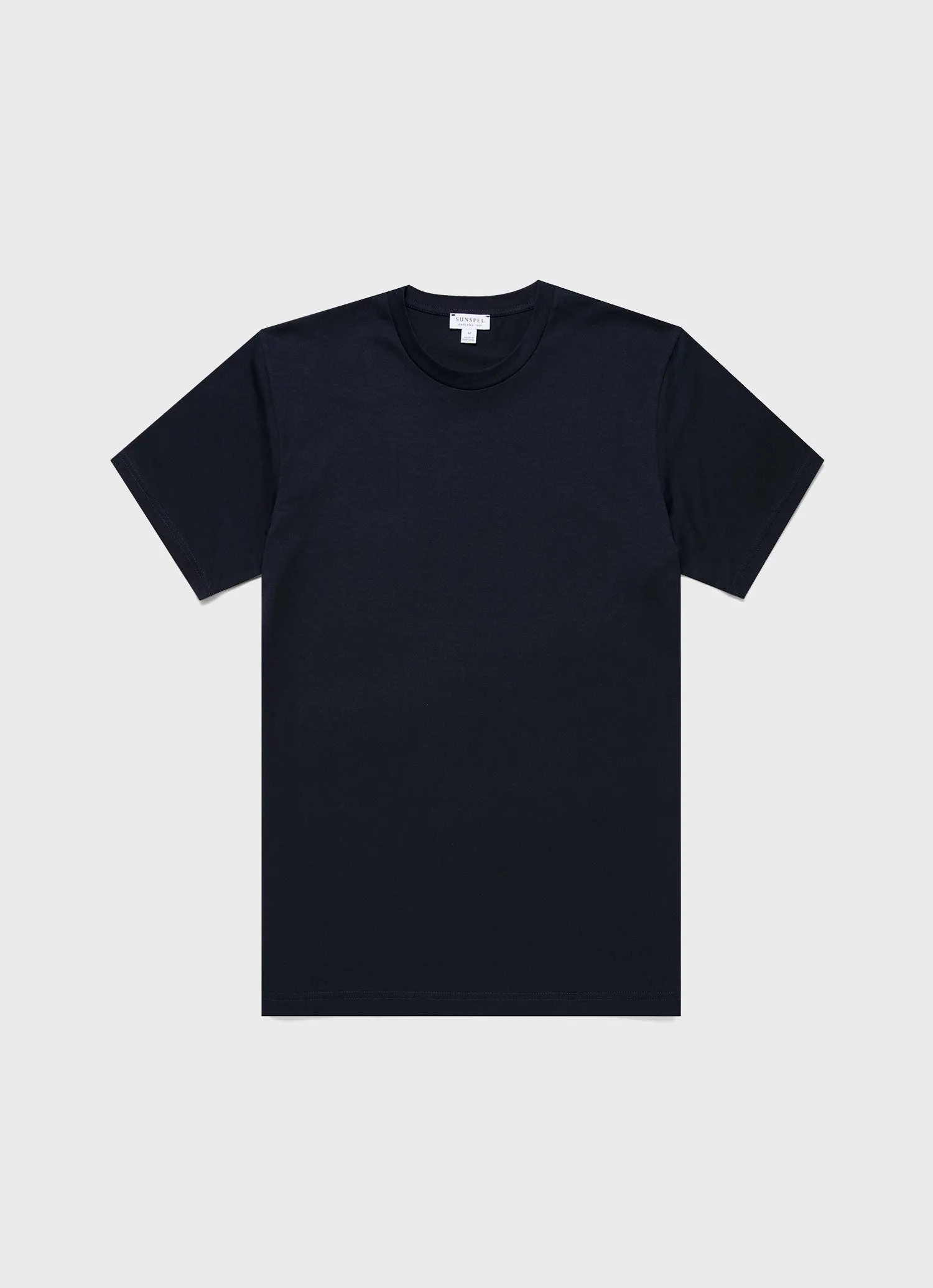 Men's Riviera Midweight T-shirt in Midnight Navy Sunspel