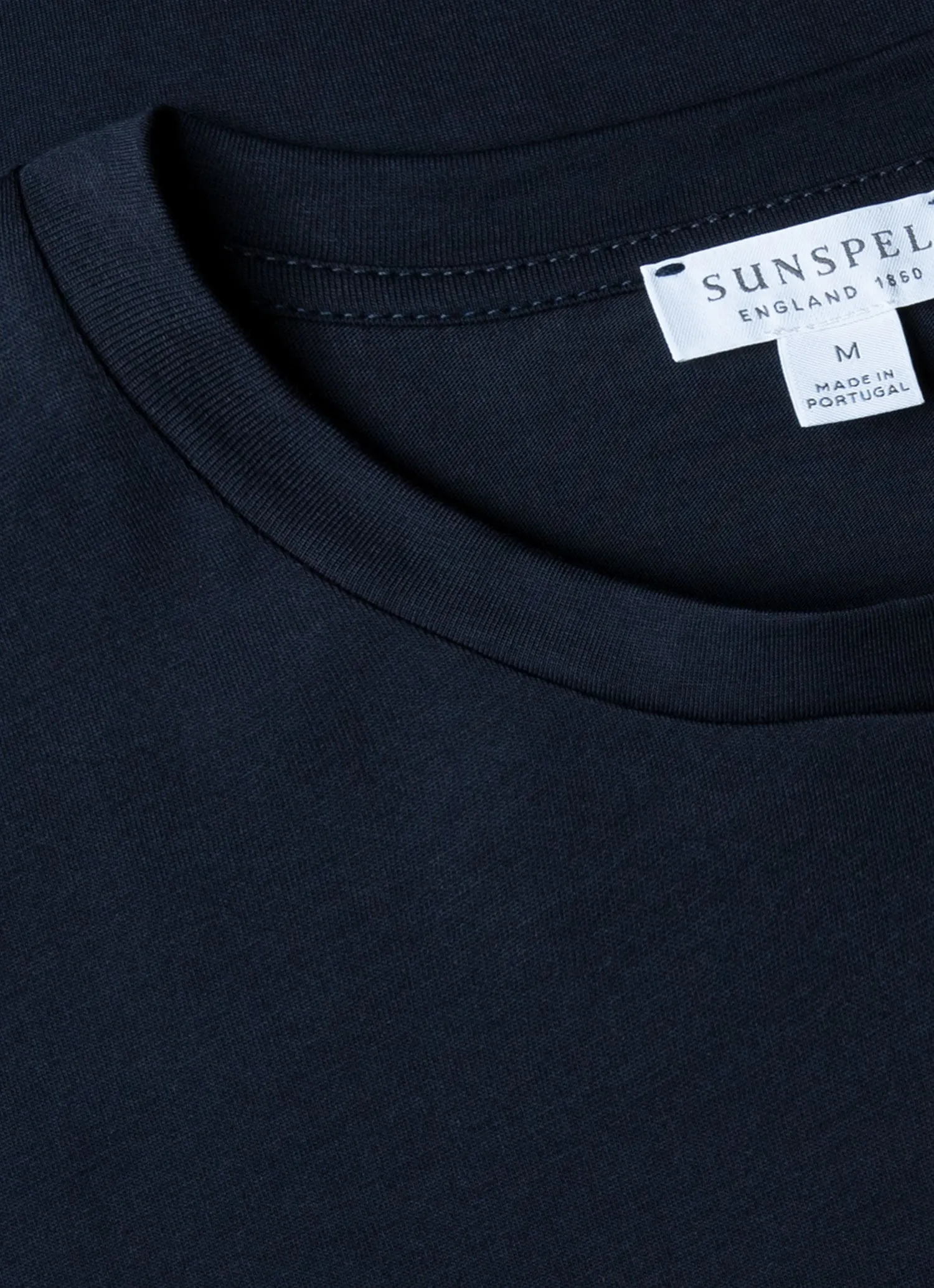Men's Riviera Midweight T-shirt in Midnight Navy Sunspel