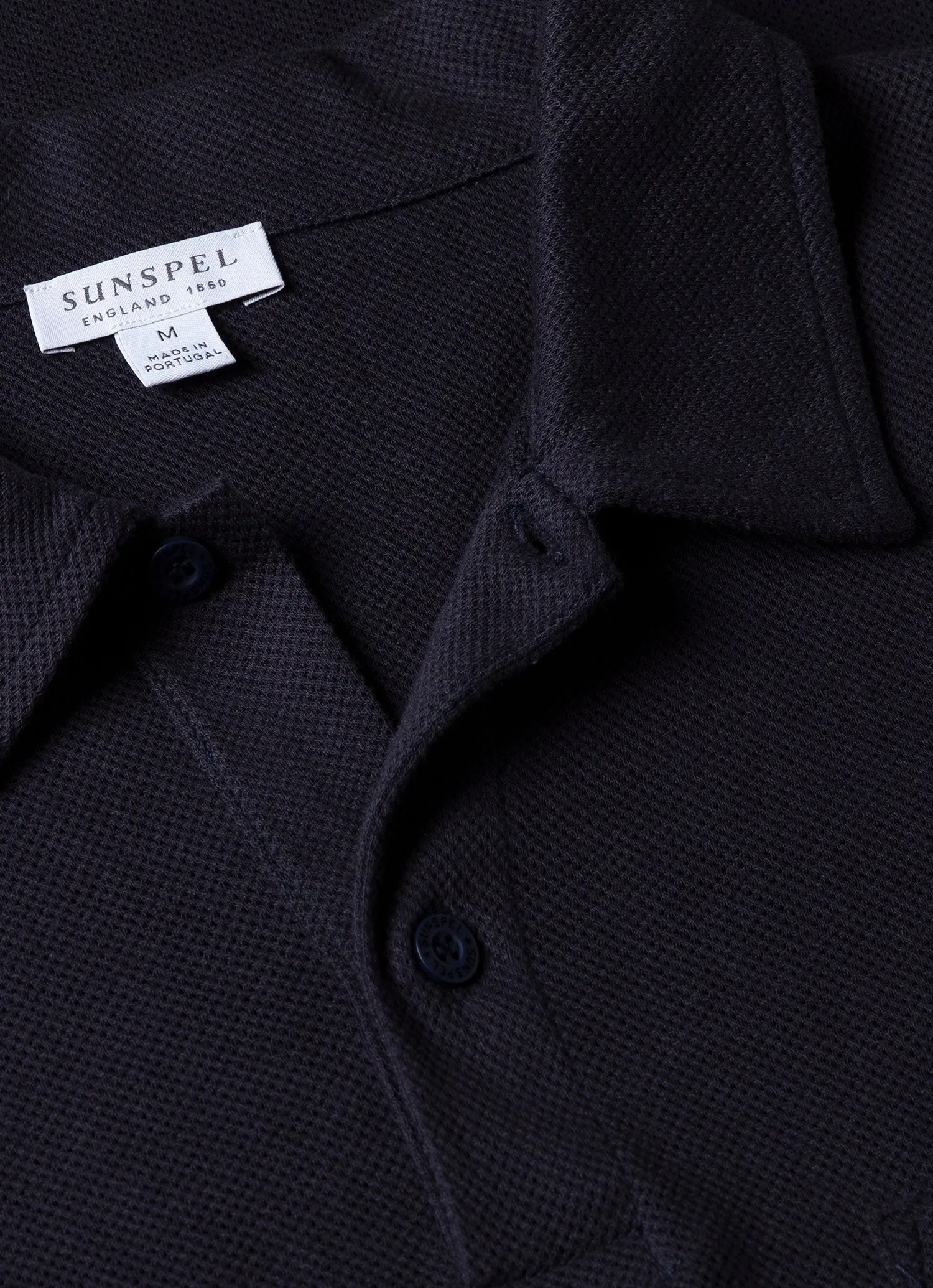 Men's Riviera Polo Shirt in Navy Sunspel
