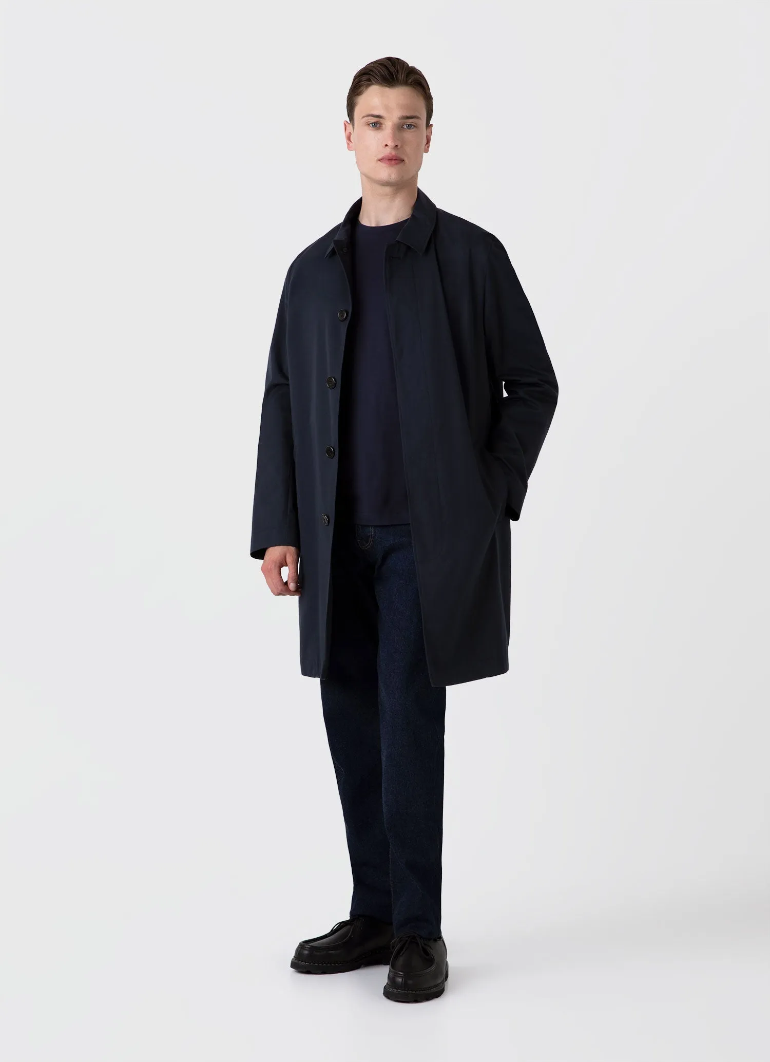 Men's Riviera T-shirt in Navy Sunspel
