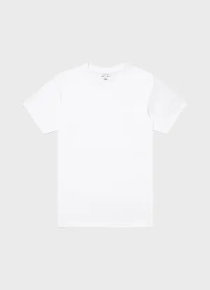 Men's Riviera T-shirt in White Sunspel