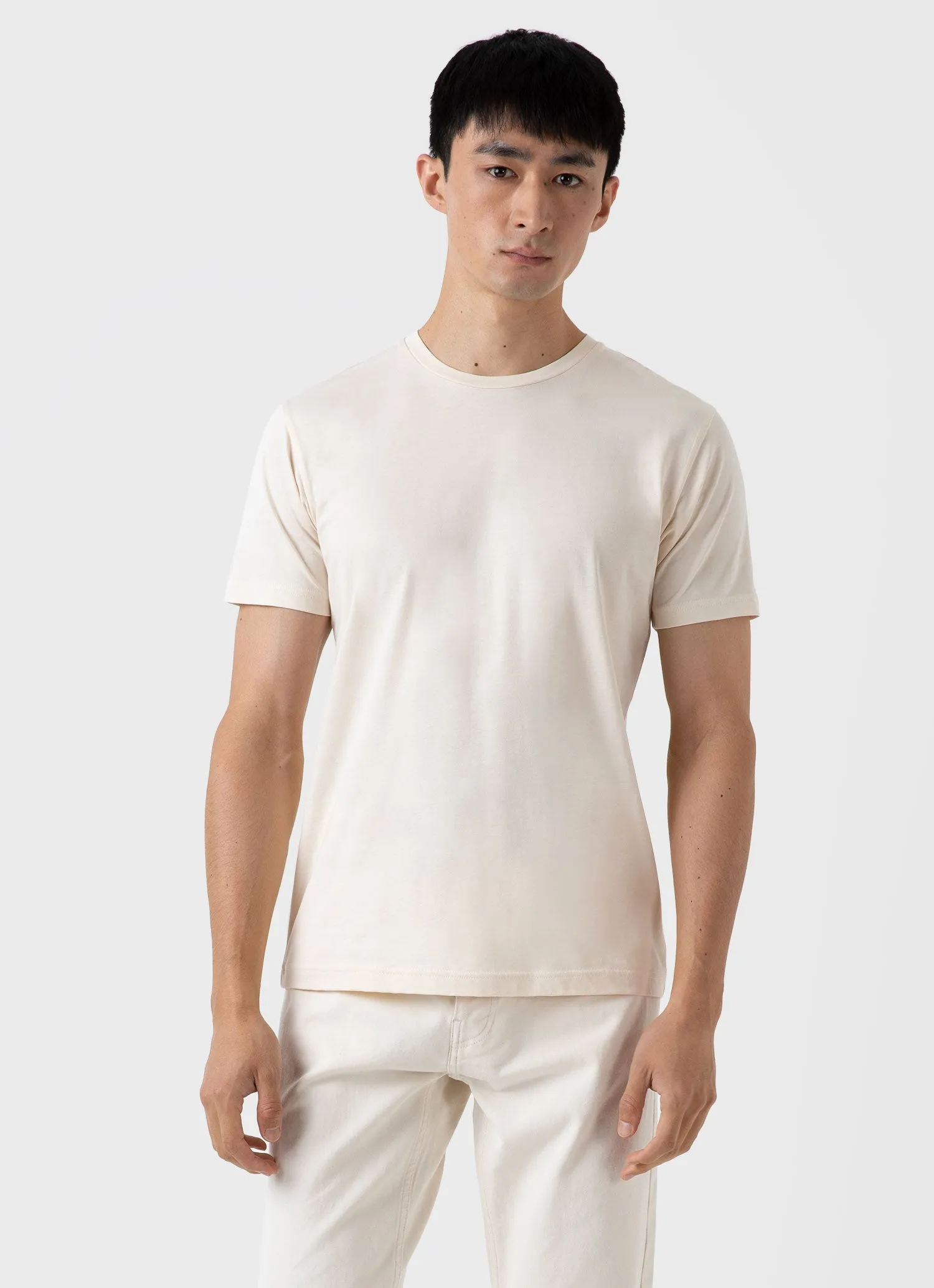 Men's Undyed Riviera T-shirt in Undyed Sunspel