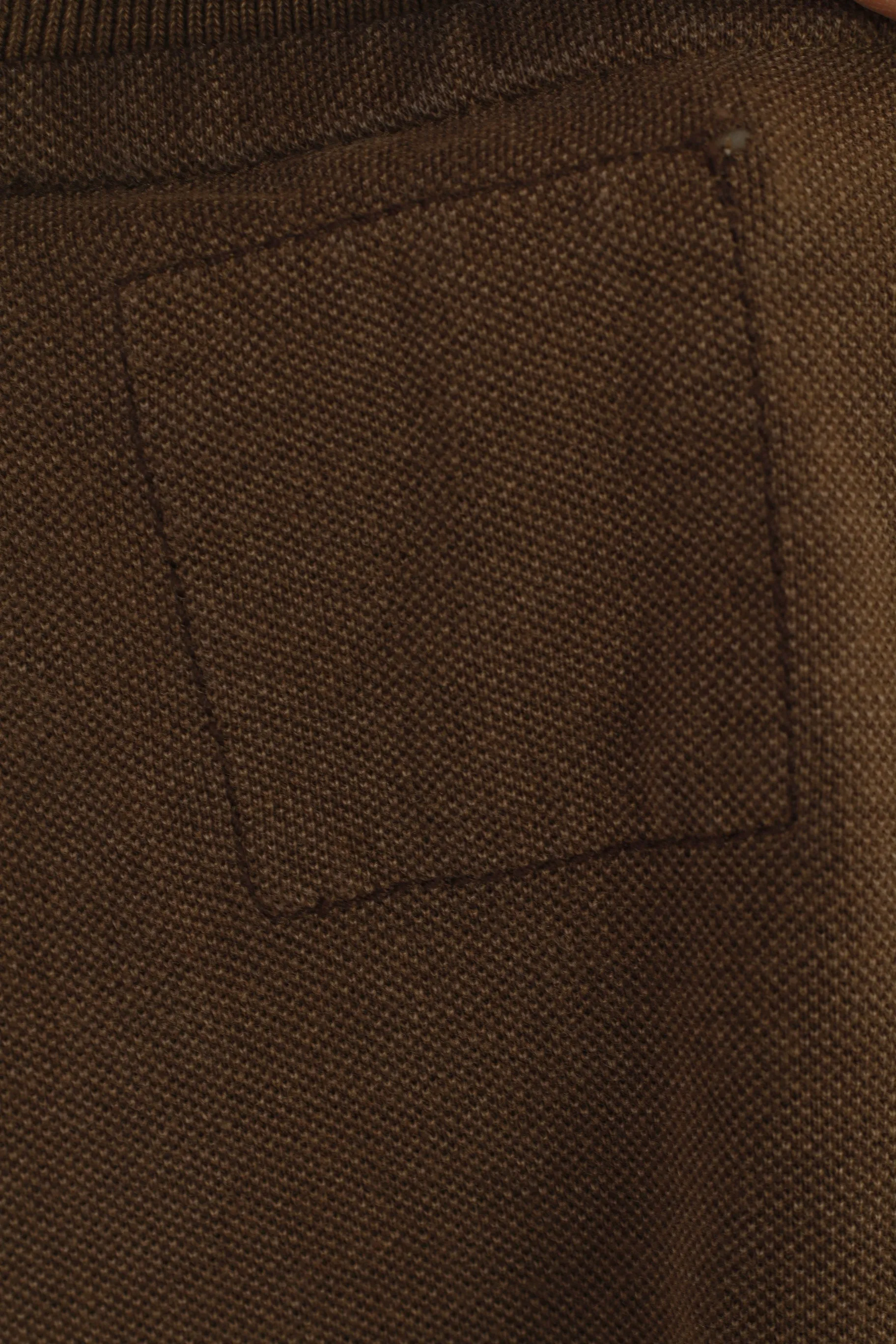 Napapijri Men L Polo Shirt Brown Cotton Paradise Survey Vintage Summer Top
