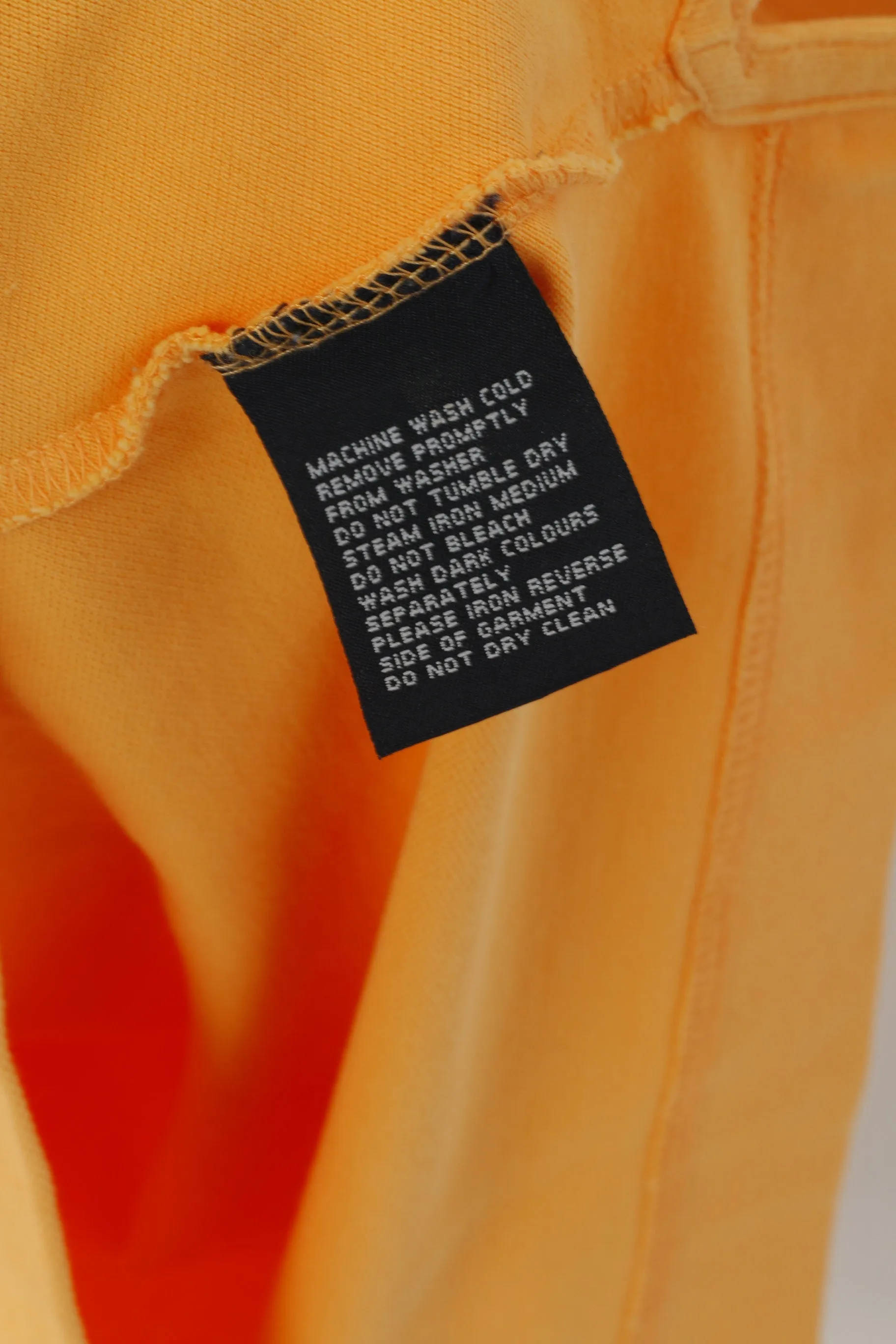 Nautica Men M Polo Shirt Orange Cotton Athletic Fit Short Sleeve Sport Top