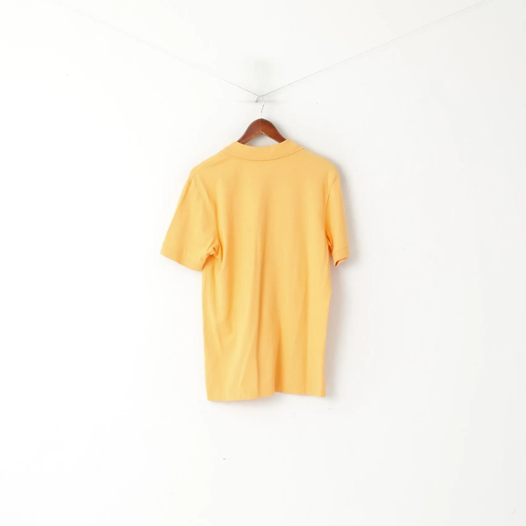 Nautica Men M Polo Shirt Orange Cotton Athletic Fit Short Sleeve Sport Top