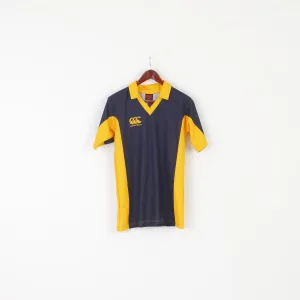 New Canterbury Men S Polo Shirt Navy Vintage Plain Sportswear Jersey Top