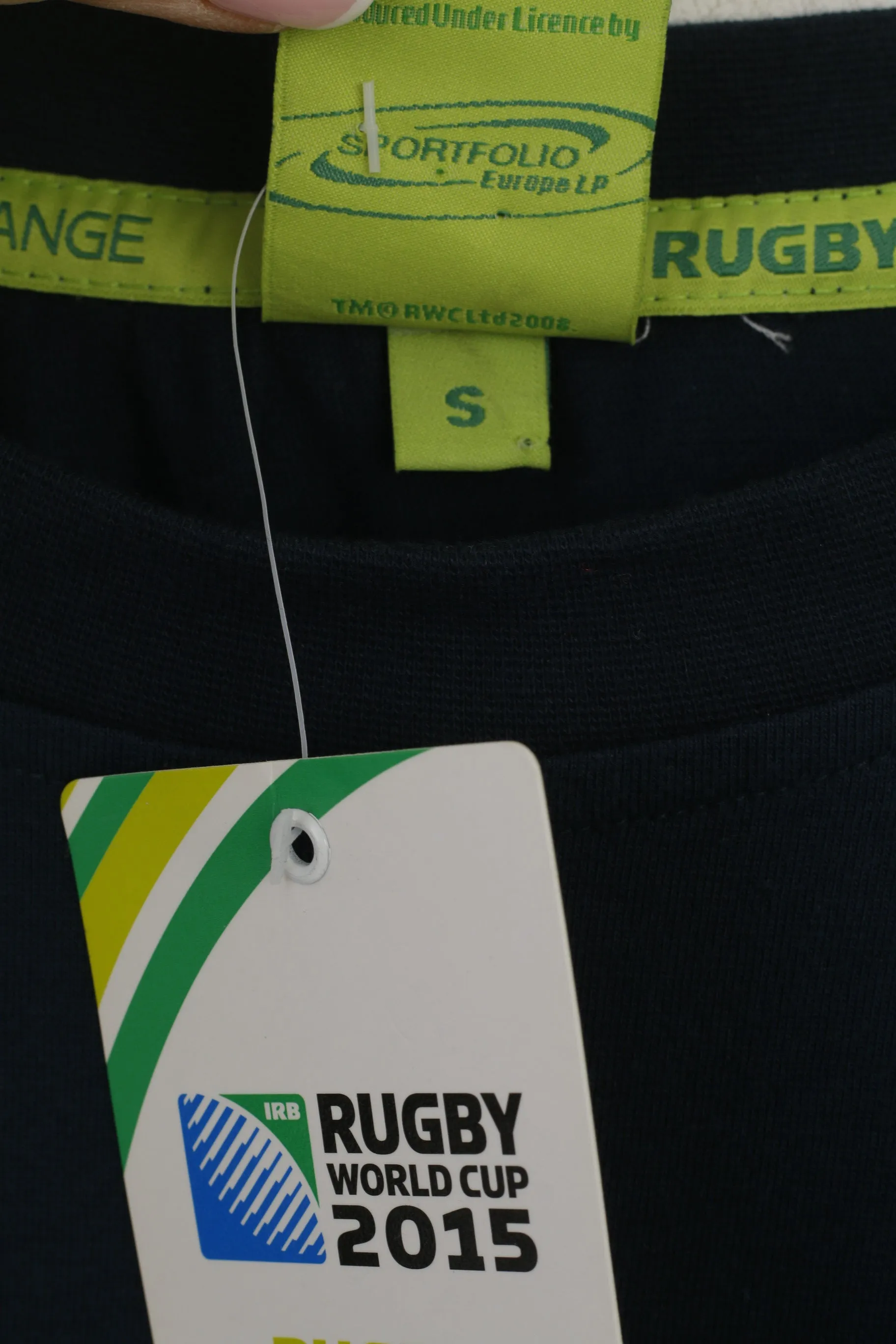 New Rugby World Cup 2015 Scotland Men S Shirt Navy Cotton Official Top