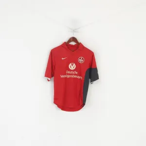 Nike FCK 1 Men XS Polo Shirt Red Vintage Kaiserslautern Football Home Jersey Top