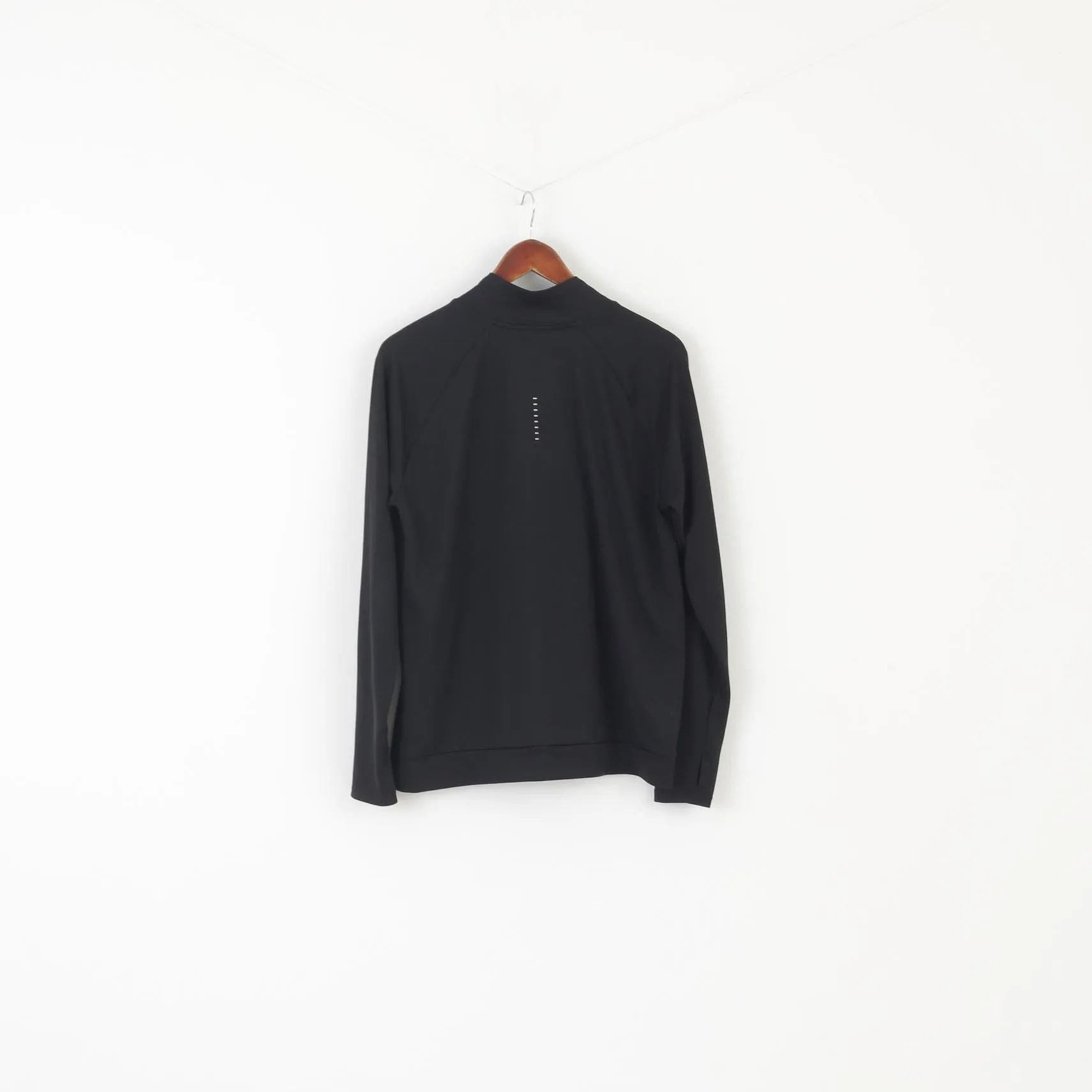 Nike Running Men L Shirt Black Dri-Fit Sportswear Active Long Sleeve Top