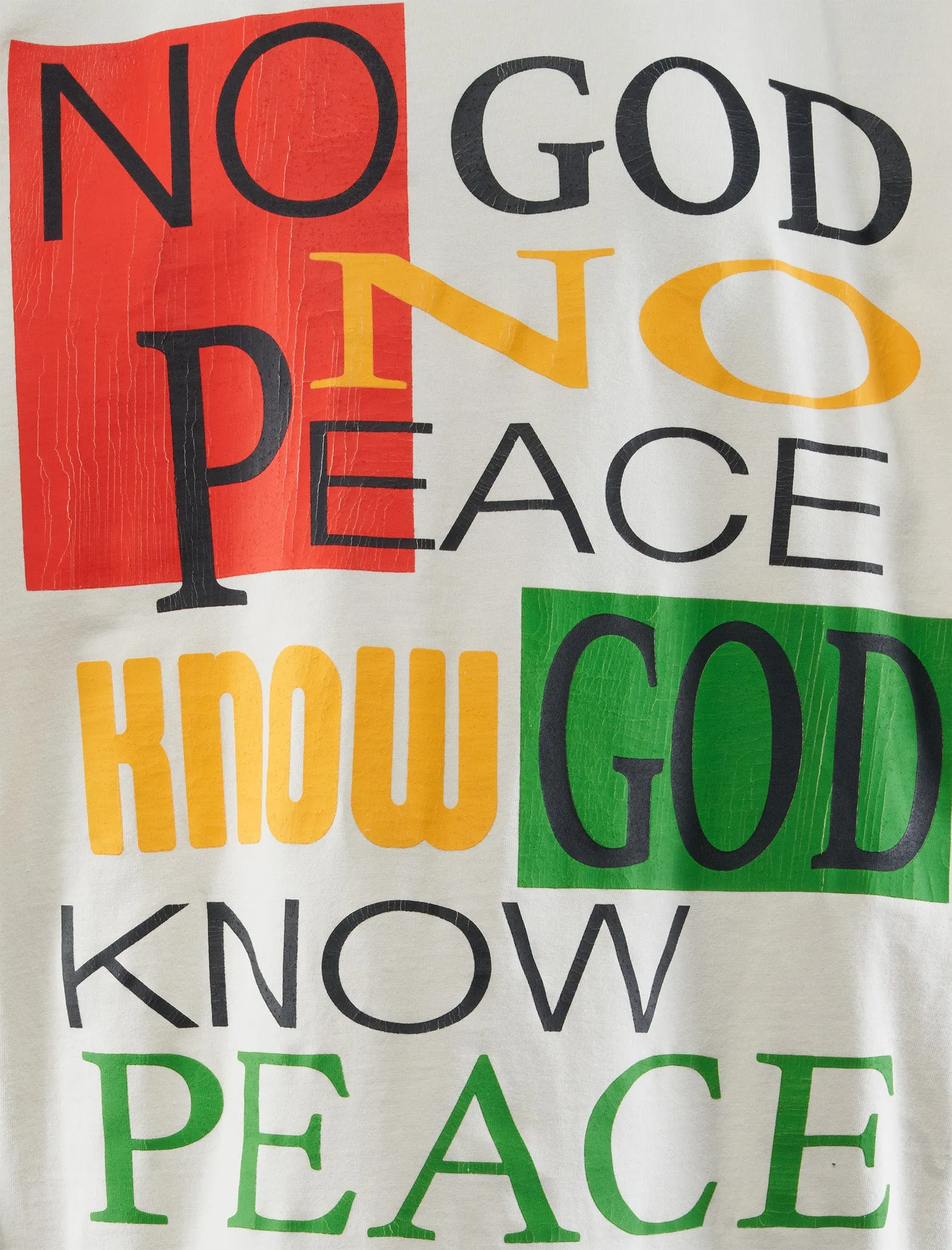 NO GOD NO PEACE TEE