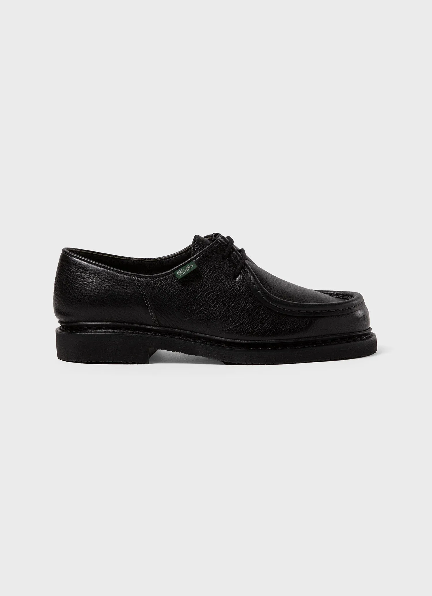 Paraboot Grained Leather Michael in Black Sunspel