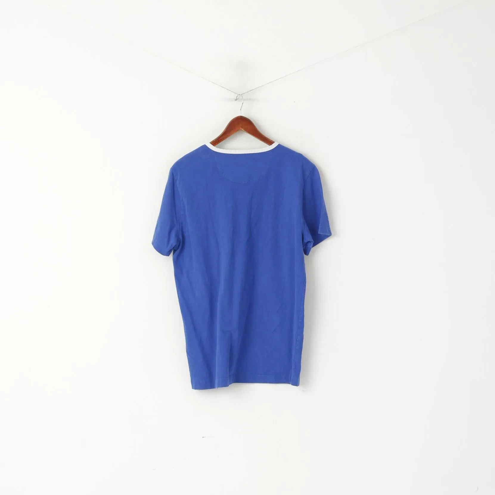 Polo Ralph Lauren Sleepwear Men L Shirt Blue Cotton Short Sleeve Top