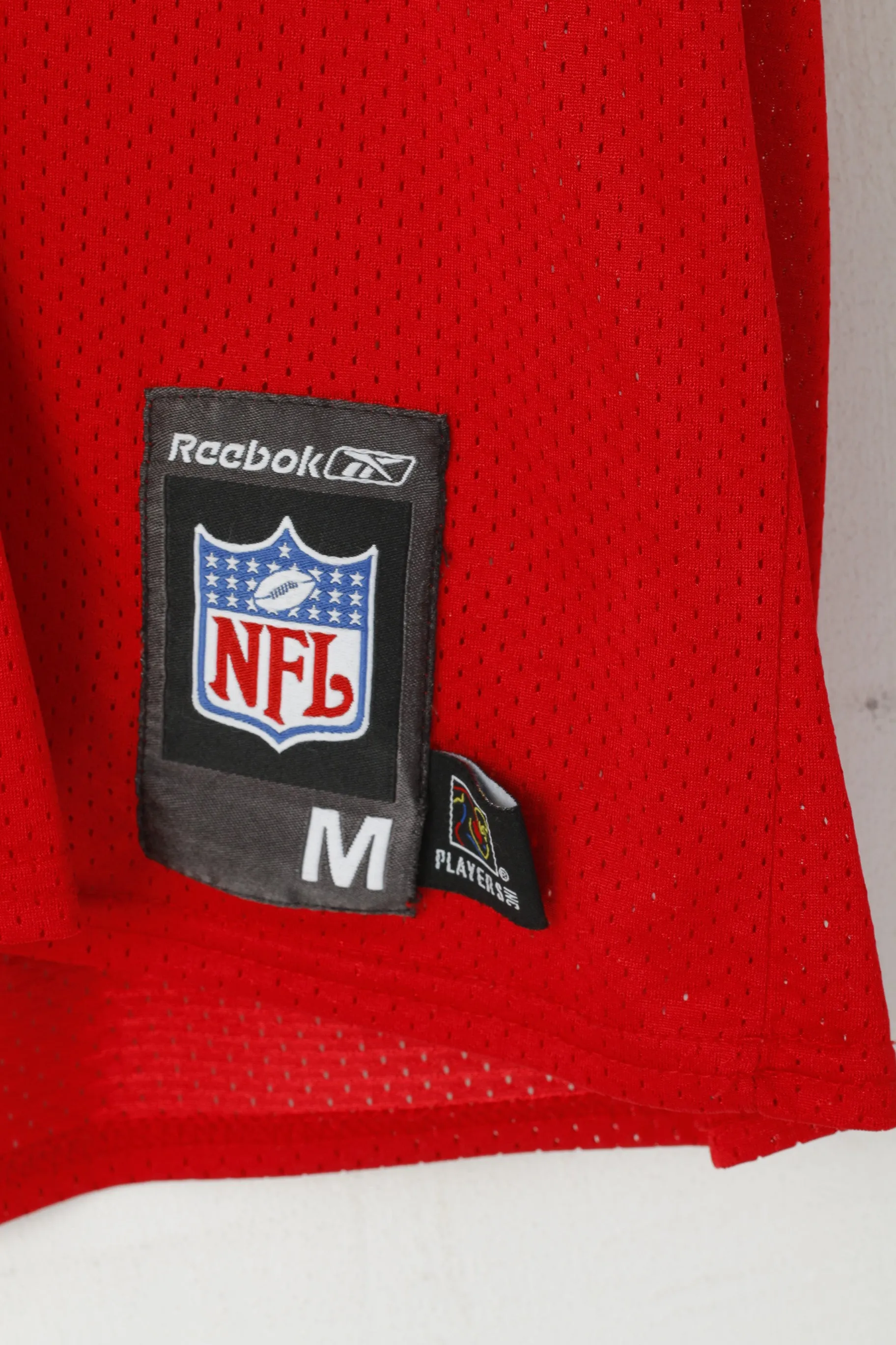 Reebok NFL Men M Shirt Red Tampa Bay Buccaneers Nylon Griese #8 Vintage Jersey Top